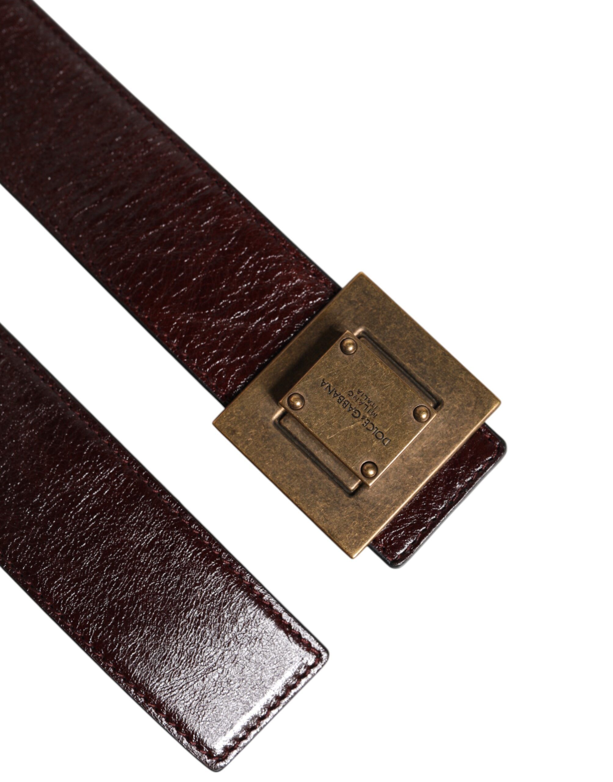 Leather Gold Metal Buckle Classic Men's Belt (Pre-Owned) - Dolce & Gabbana - Modalova