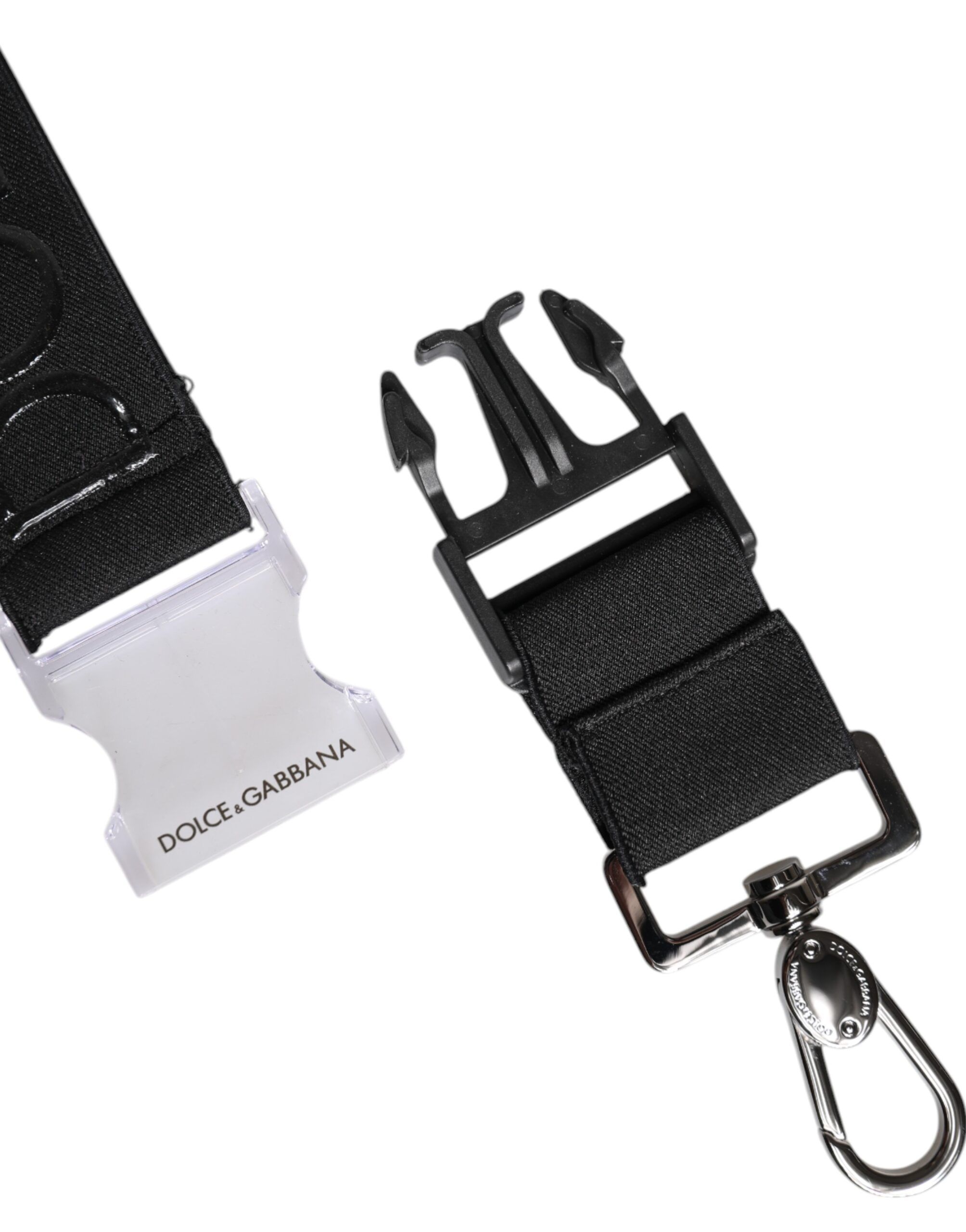 Stretch Polyester Rubberised DG Logo Men's Keychain - Dolce & Gabbana - Modalova