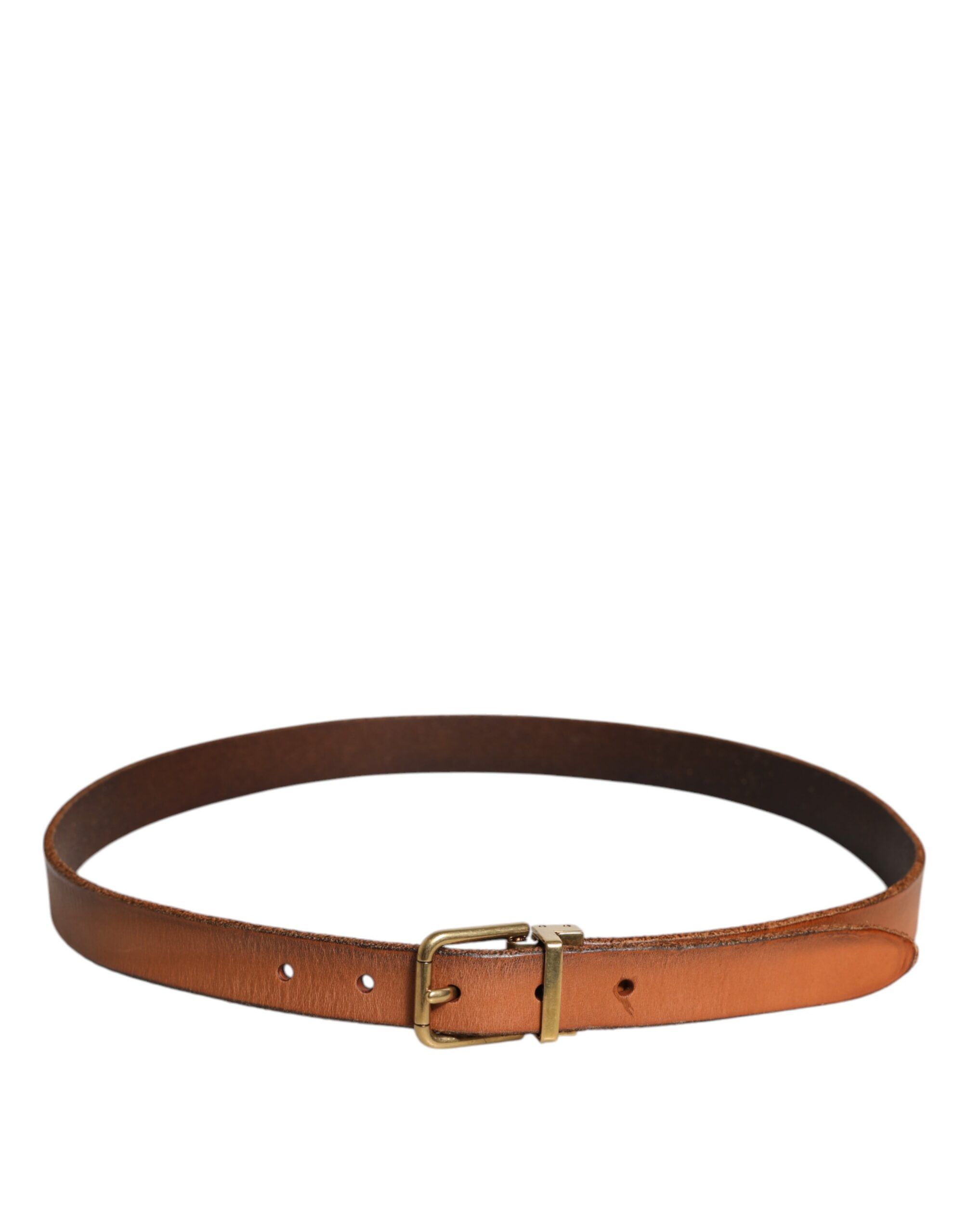 Leather Gold Tone Metal Buckle Men's Belt (Pre-Owned) - Dolce & Gabbana - Modalova