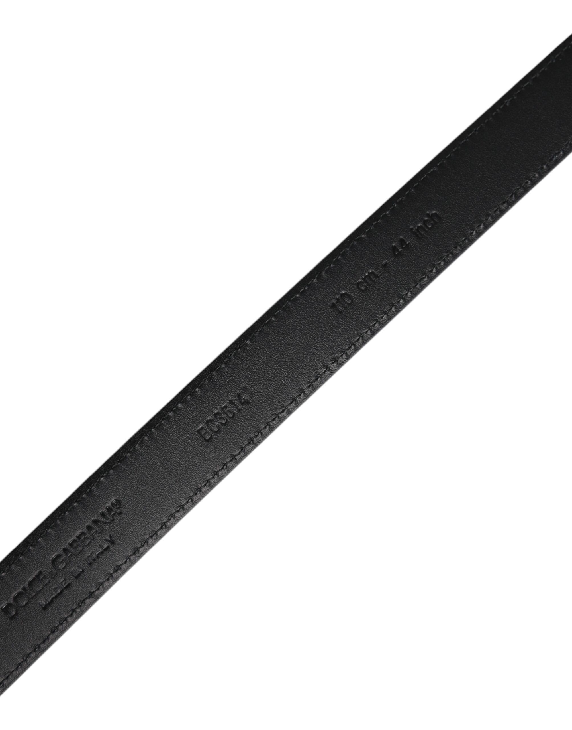 Goat Leather Metal Buckle Classic Men's Belt - Dolce & Gabbana - Modalova