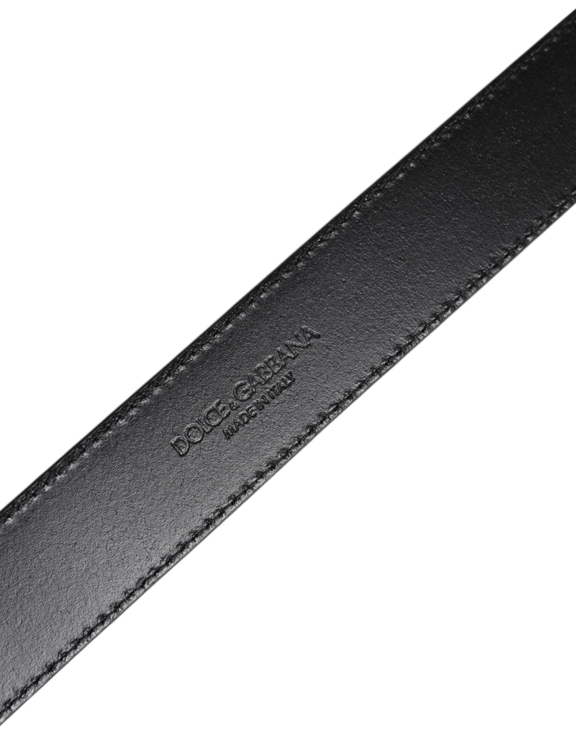 Leather Classic Metal Logo Buckle Men's Belt (Pre-Owned) - Dolce & Gabbana - Modalova