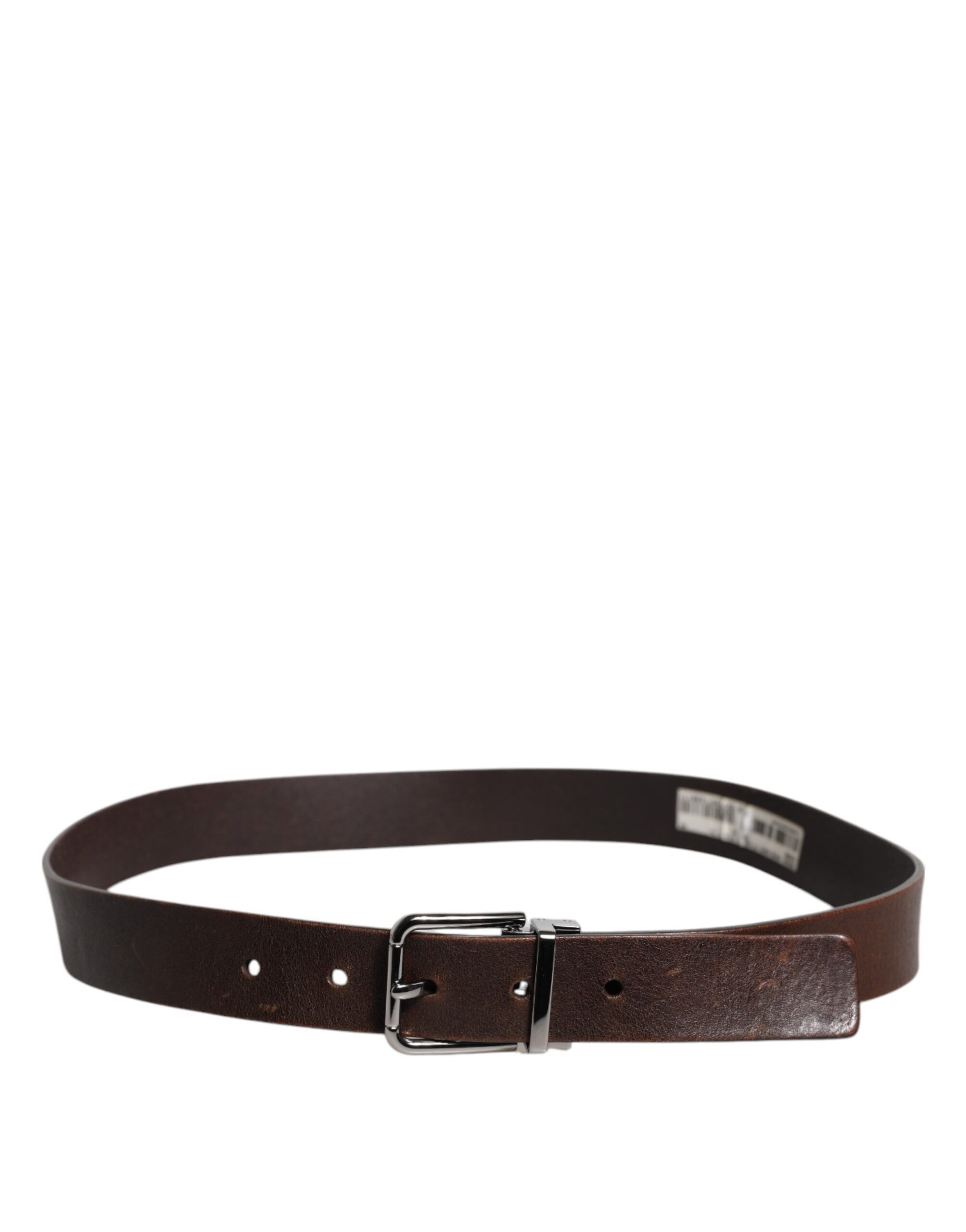 Leather Classic Metal Logo Buckle Men's Belt (Pre-Owned) - Dolce & Gabbana - Modalova