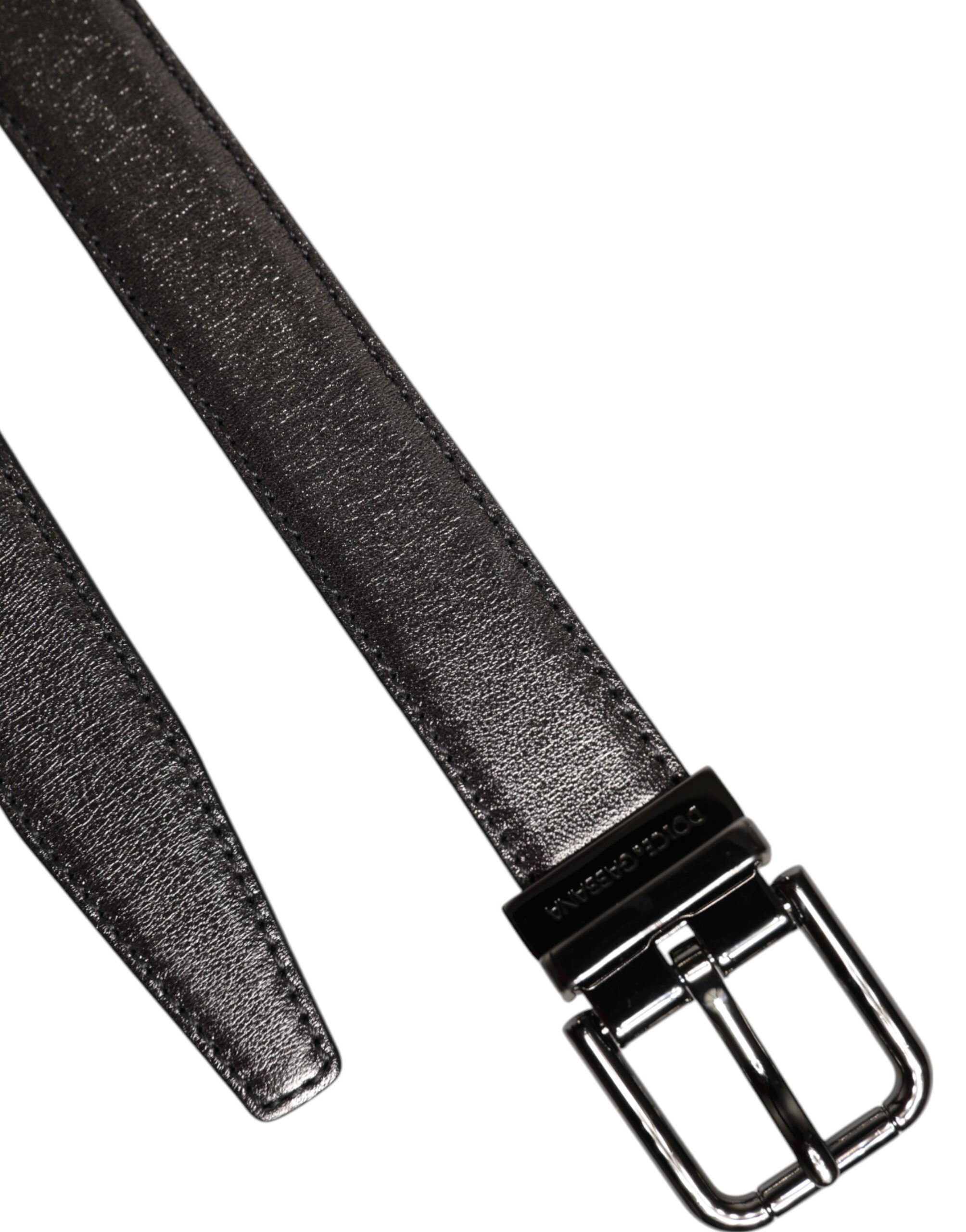 Leather Classic Metal Logo Buckle Men's Belt (Pre-Owned) - Dolce & Gabbana - Modalova