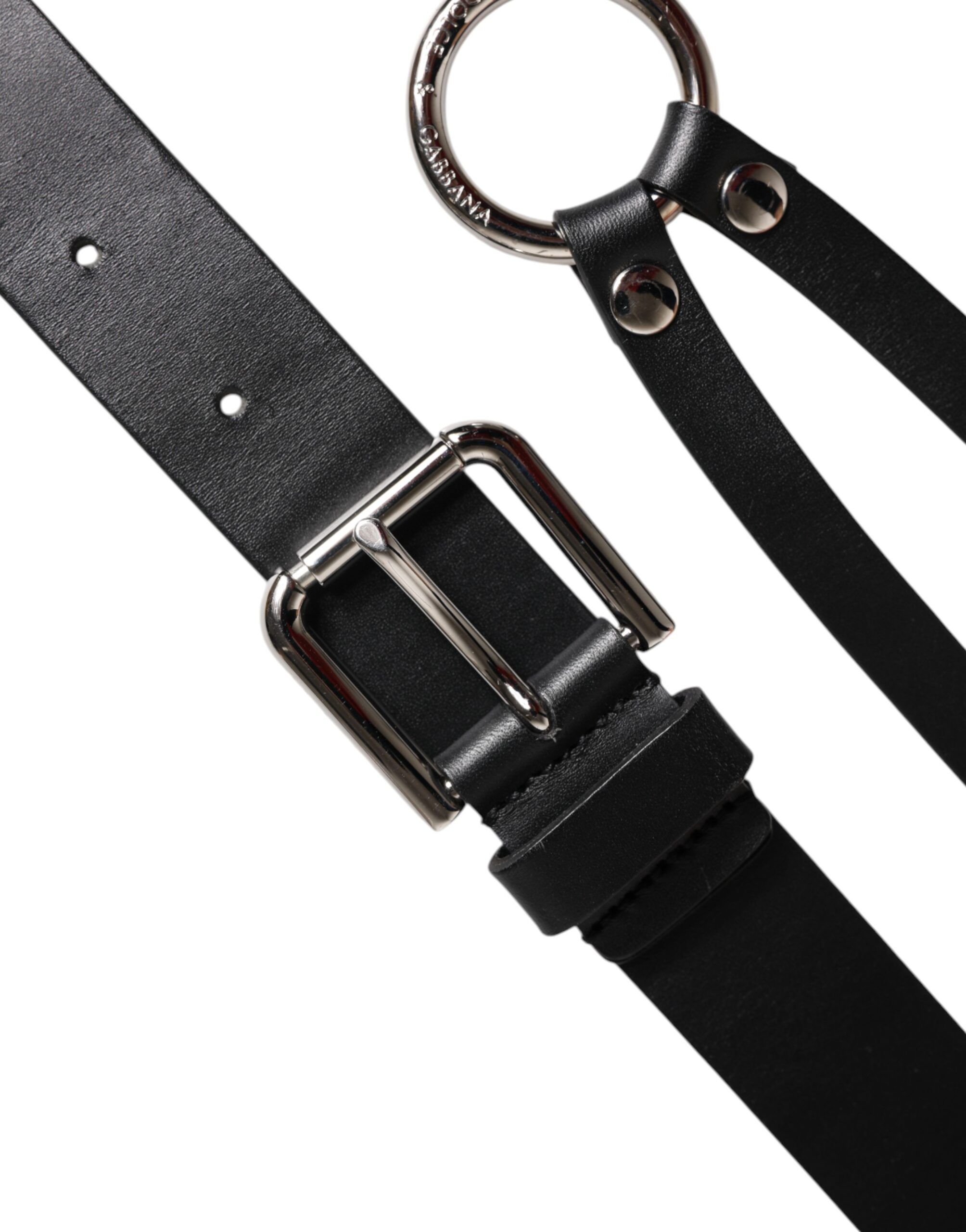 Leather Classic Metal Logo Buckle Men's Belt (Pre-Owned) - Dolce & Gabbana - Modalova
