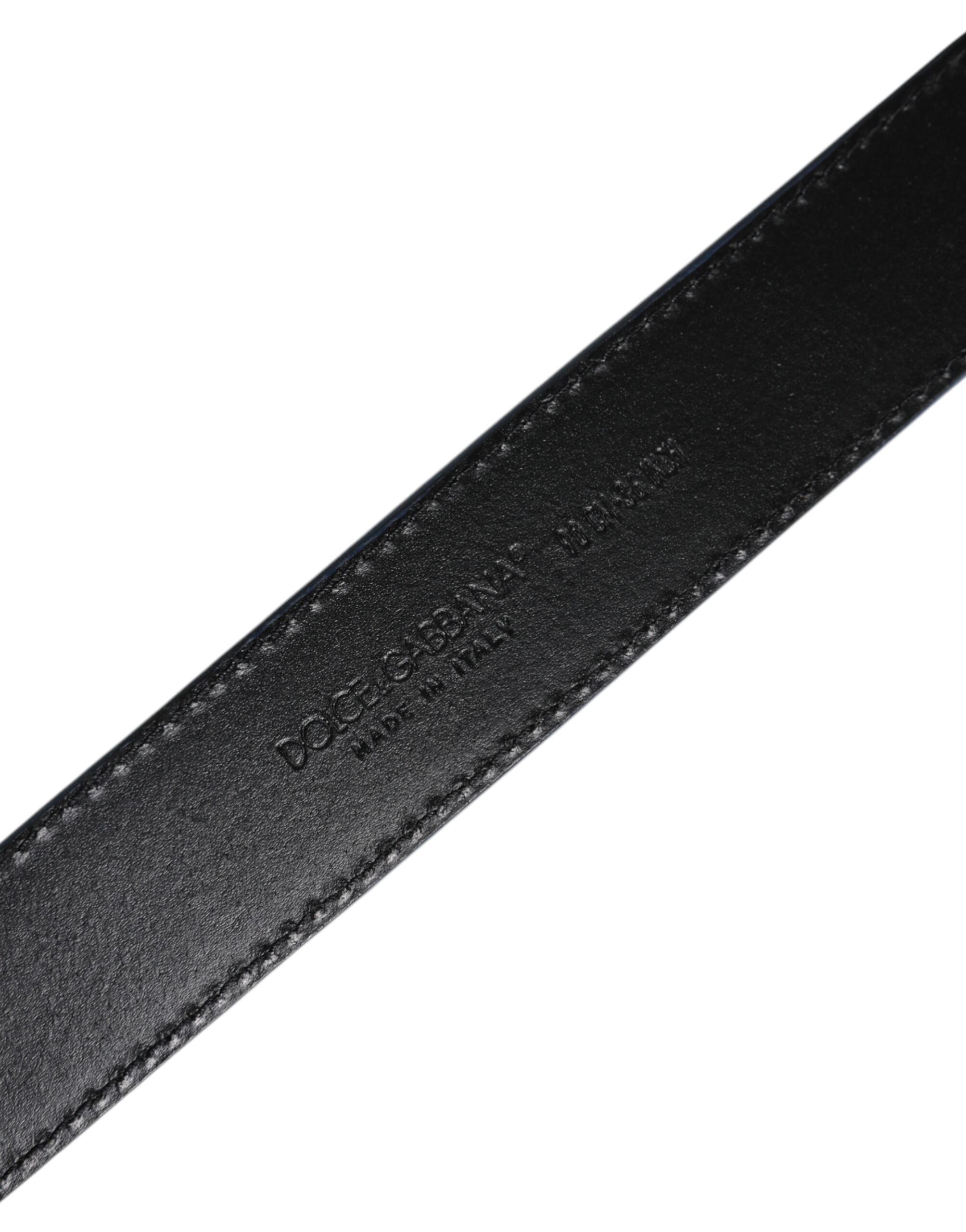 Beige Leather Weaved Metal Buckle Men's Belt (Pre-Owned) - Dolce & Gabbana - Modalova