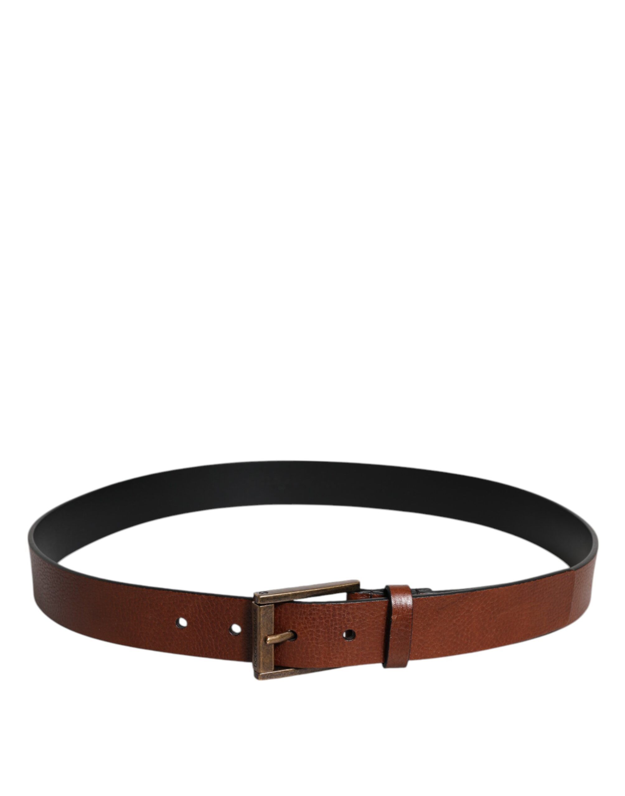 Calf Leather Classic Metal Buckle Men's Belt - Dolce & Gabbana - Modalova