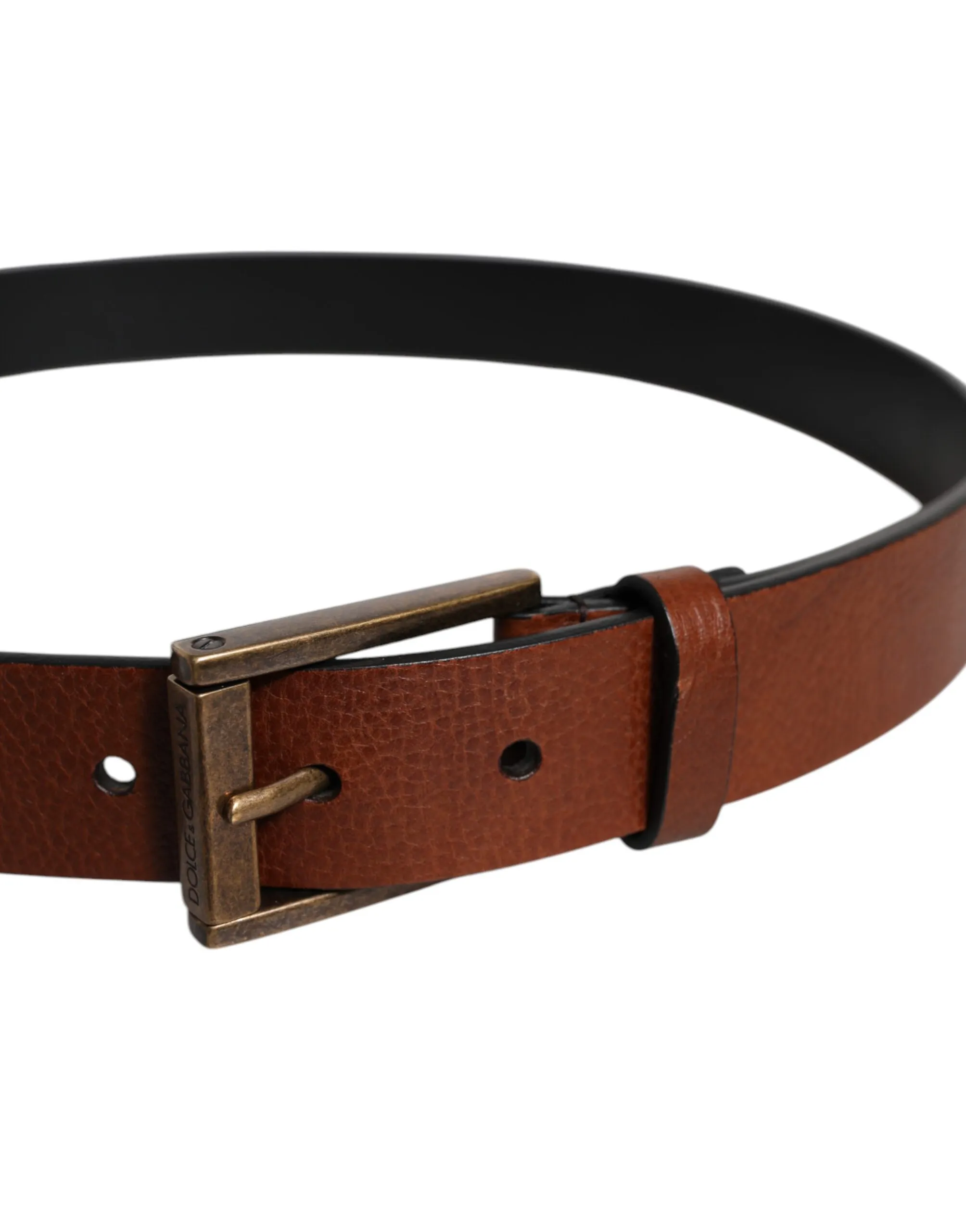 Calf Leather Classic Metal Buckle Men's Belt - Dolce & Gabbana - Modalova