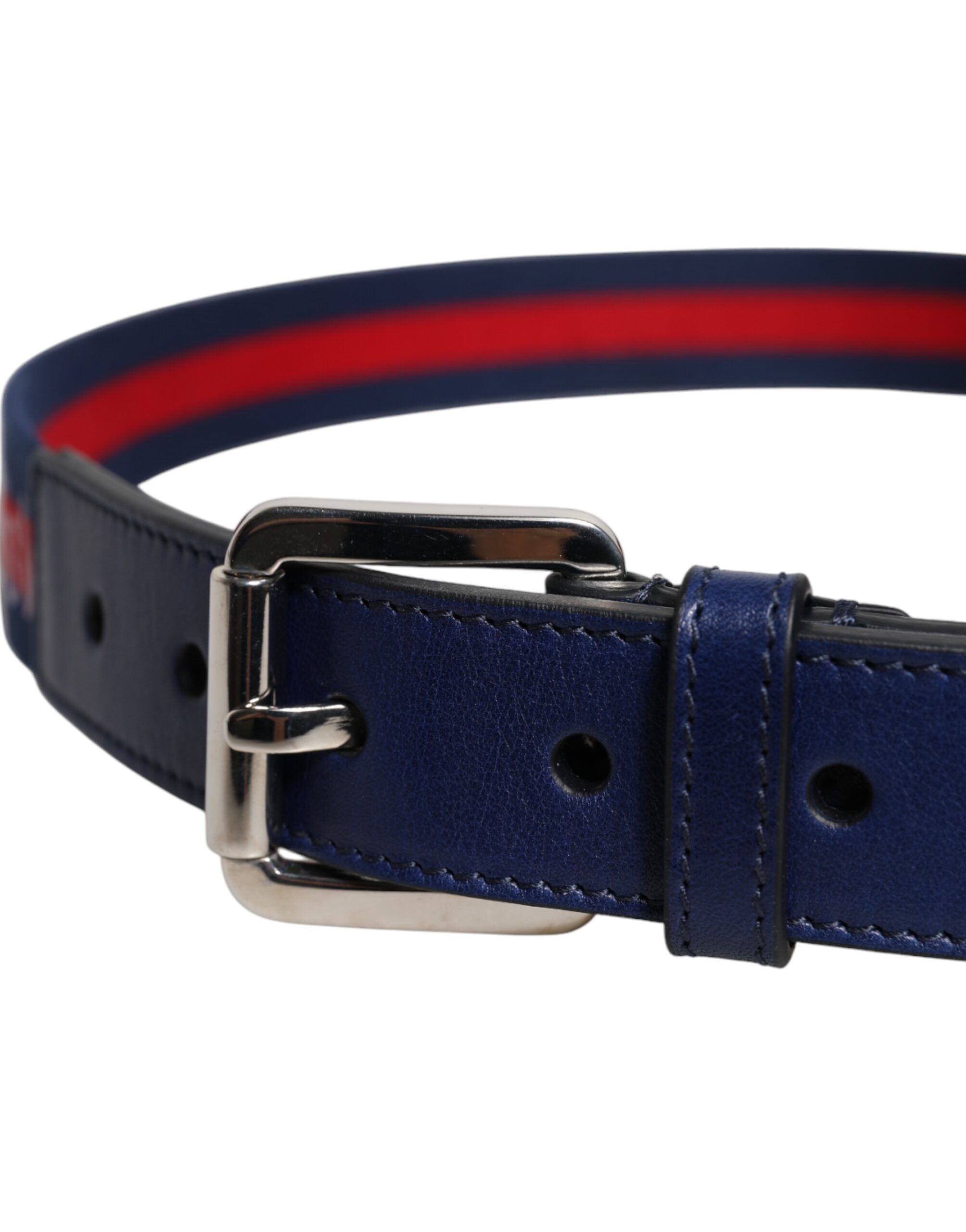 Cotton Leather Printed Metal Buckle Men's Belt - Dolce & Gabbana - Modalova