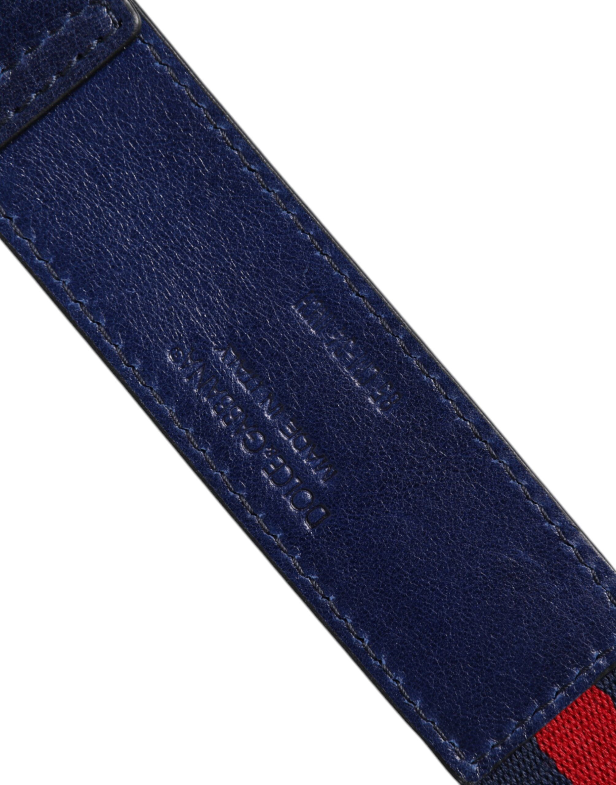 Cotton Leather Printed Metal Buckle Men's Belt - Dolce & Gabbana - Modalova