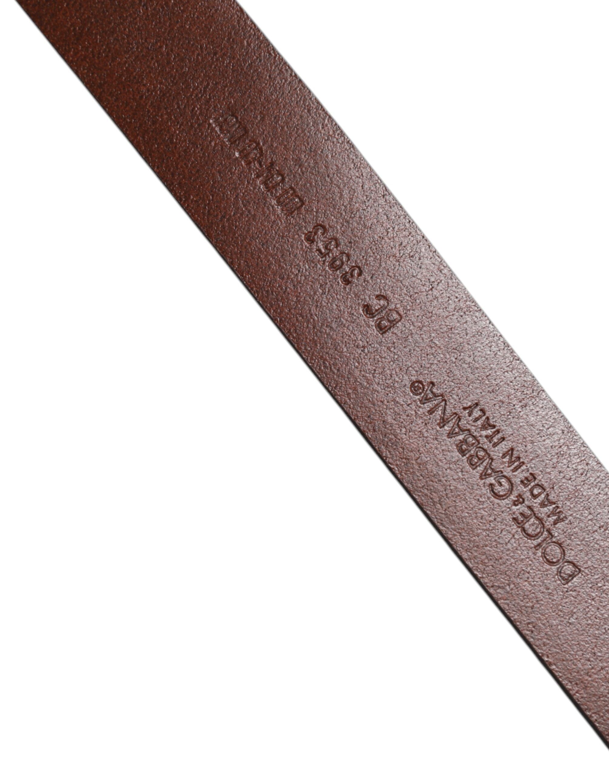 Leather Classic Metal Logo Buckle Men's Belt - Dolce & Gabbana - Modalova