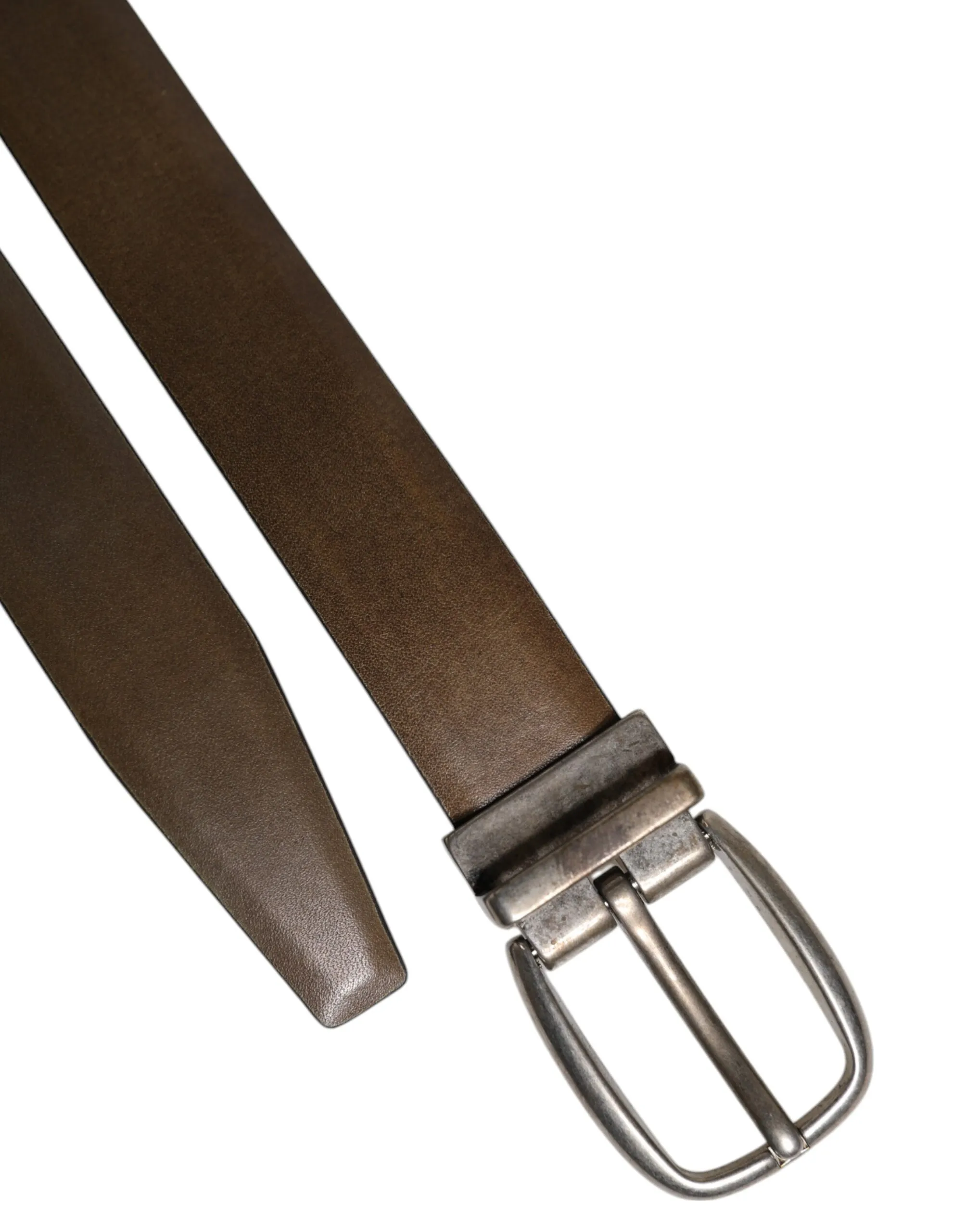 Leather Classic Metal Logo Buckle Men's Belt (Pre-Owned) - Dolce & Gabbana - Modalova