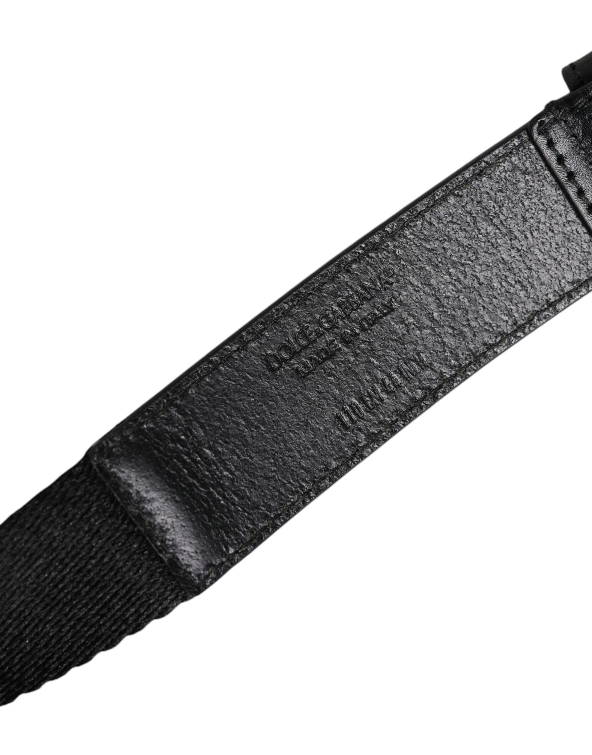 Printed Metal Logo Buckle Men's Belt - Dolce & Gabbana - Modalova