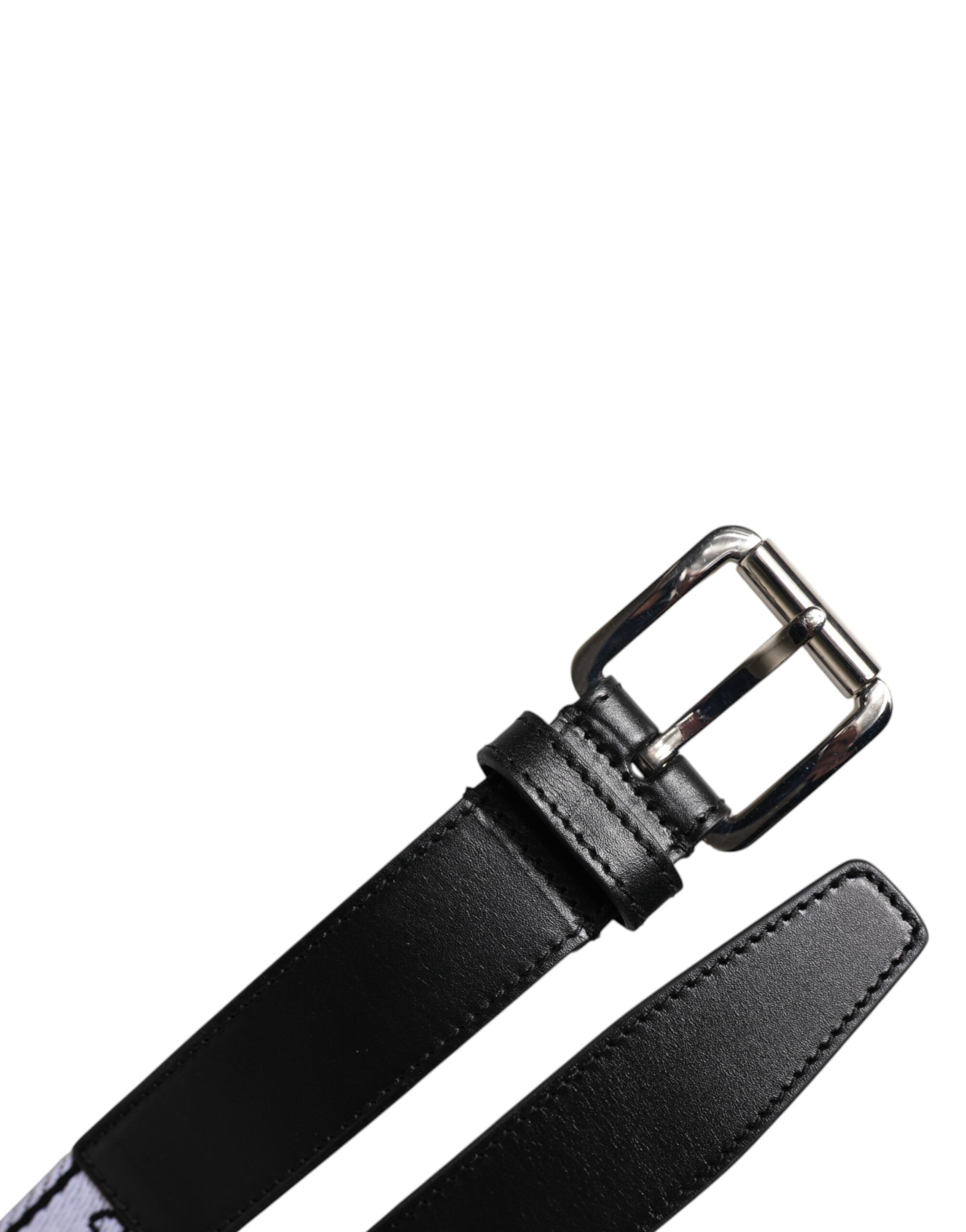 Printed Metal Logo Buckle Men's Belt - Dolce & Gabbana - Modalova