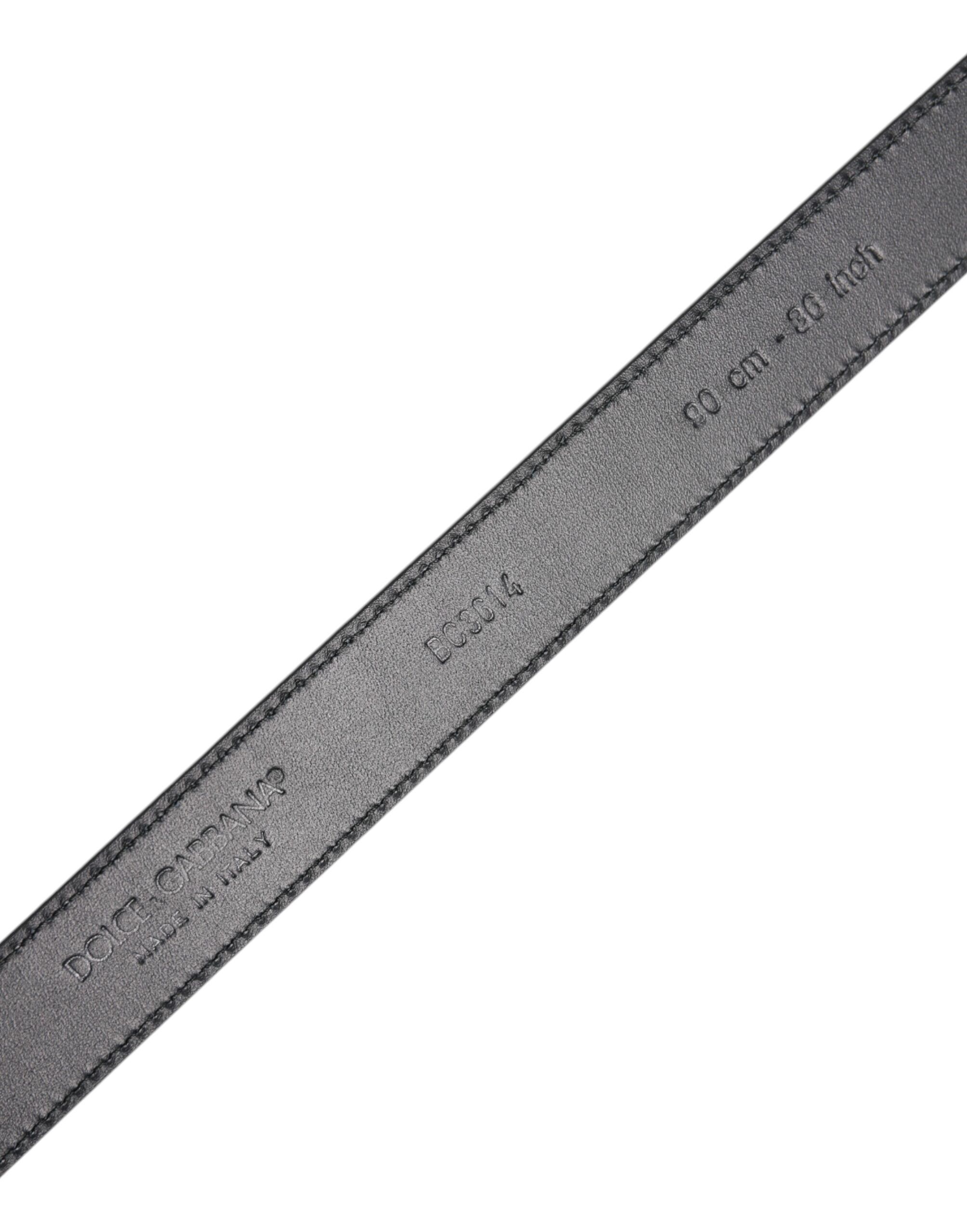 Calf Leather Classic Metal Buckle Men's Belt - Dolce & Gabbana - Modalova