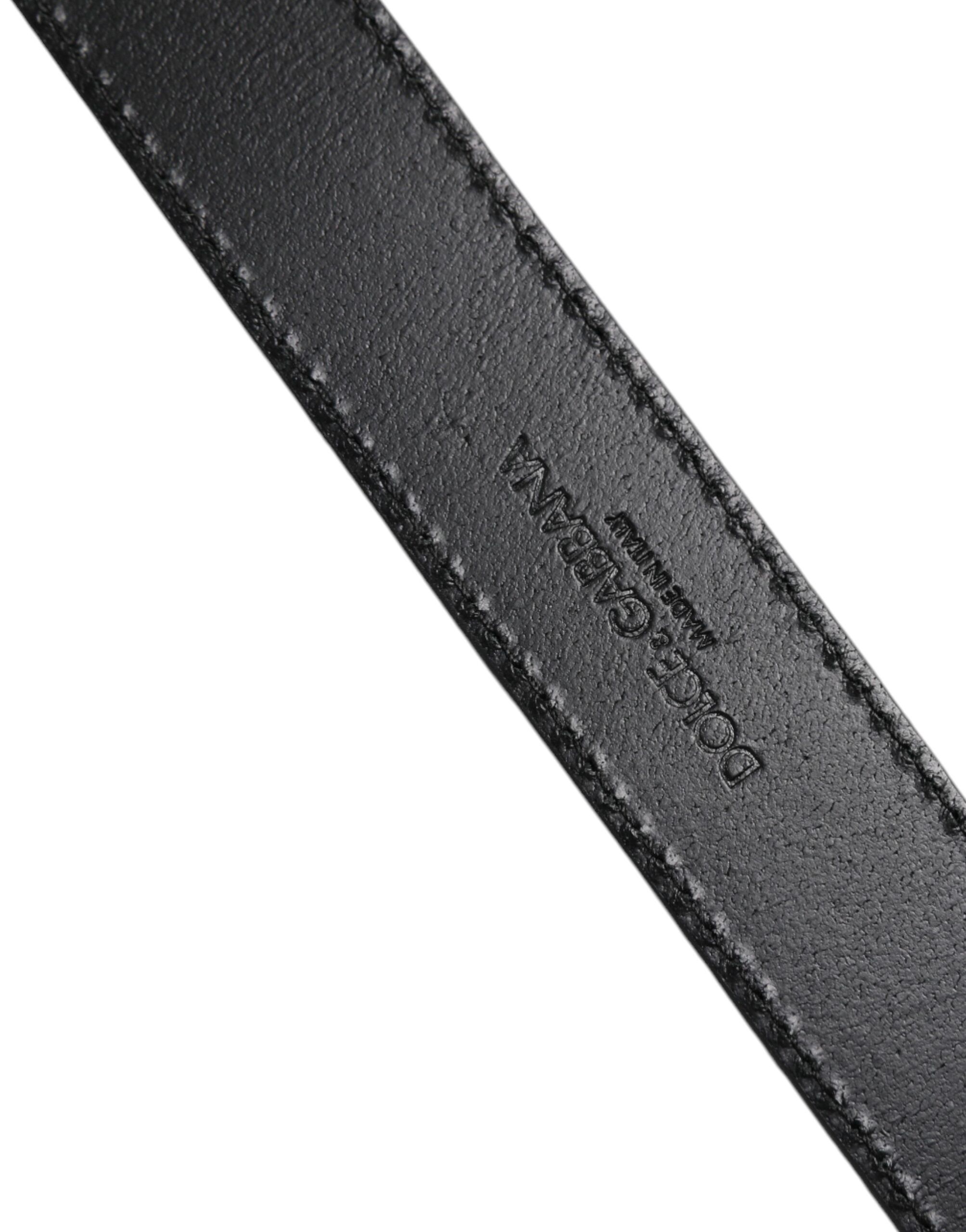 Classic Gold Logo Plaque Buckle Men's Belt (Pre-Owned) - Dolce & Gabbana - Modalova