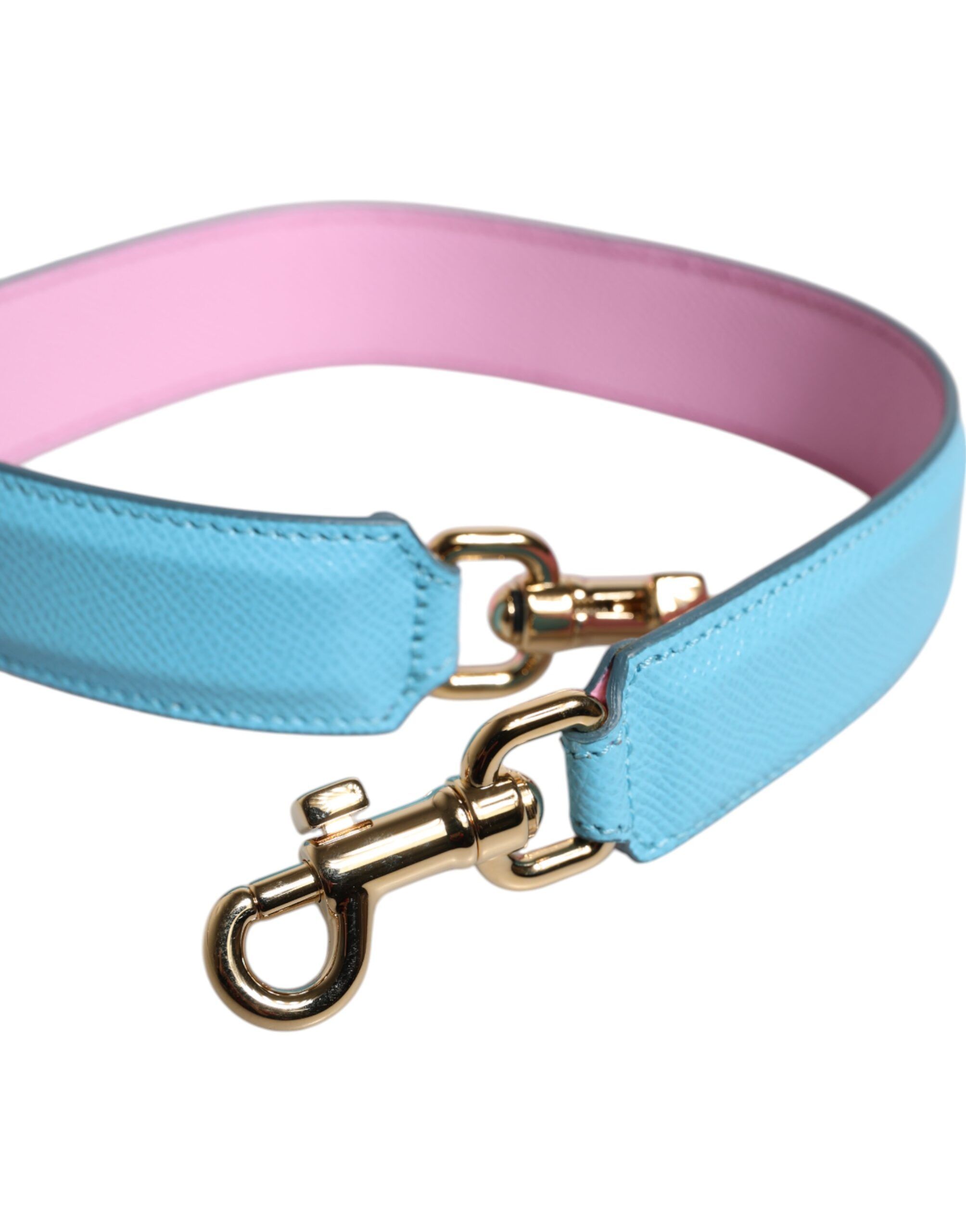 Pink Blue Leather Handle Bag Shoulder Women's Strap - Dolce & Gabbana - Modalova