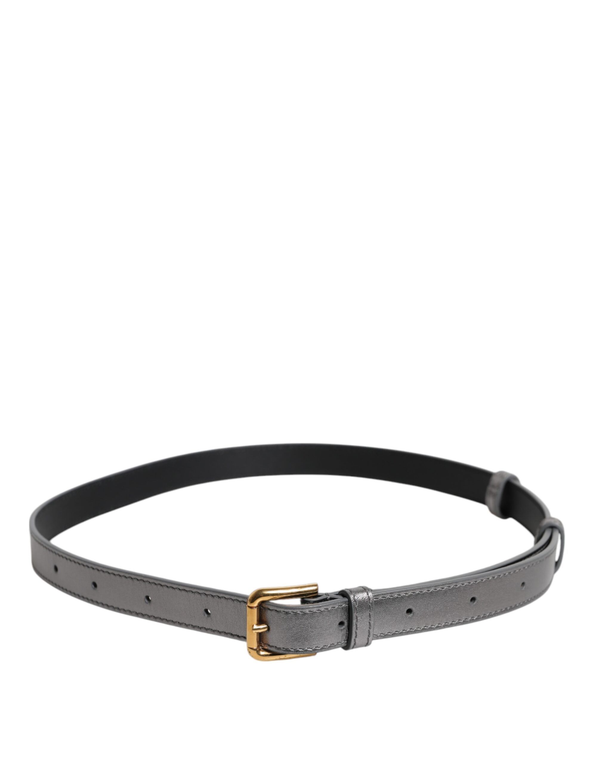 Logo Engraved Metal Waist Buckle Women's Belt (Pre-Owned) - Dolce & Gabbana - Modalova