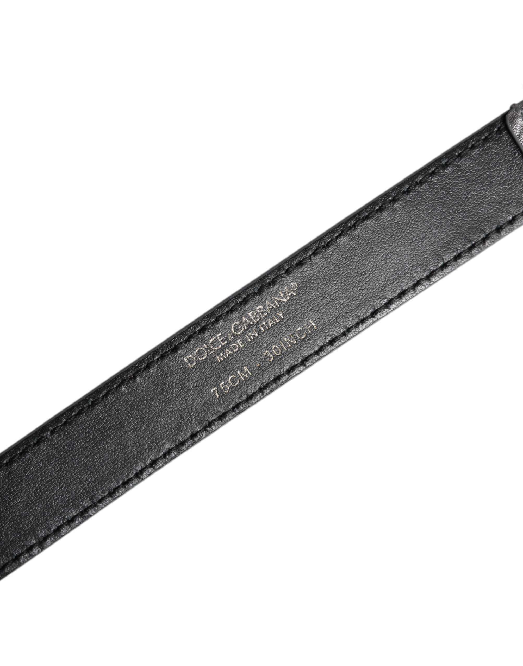 Logo Engraved Metal Waist Buckle Women's Belt (Pre-Owned) - Dolce & Gabbana - Modalova