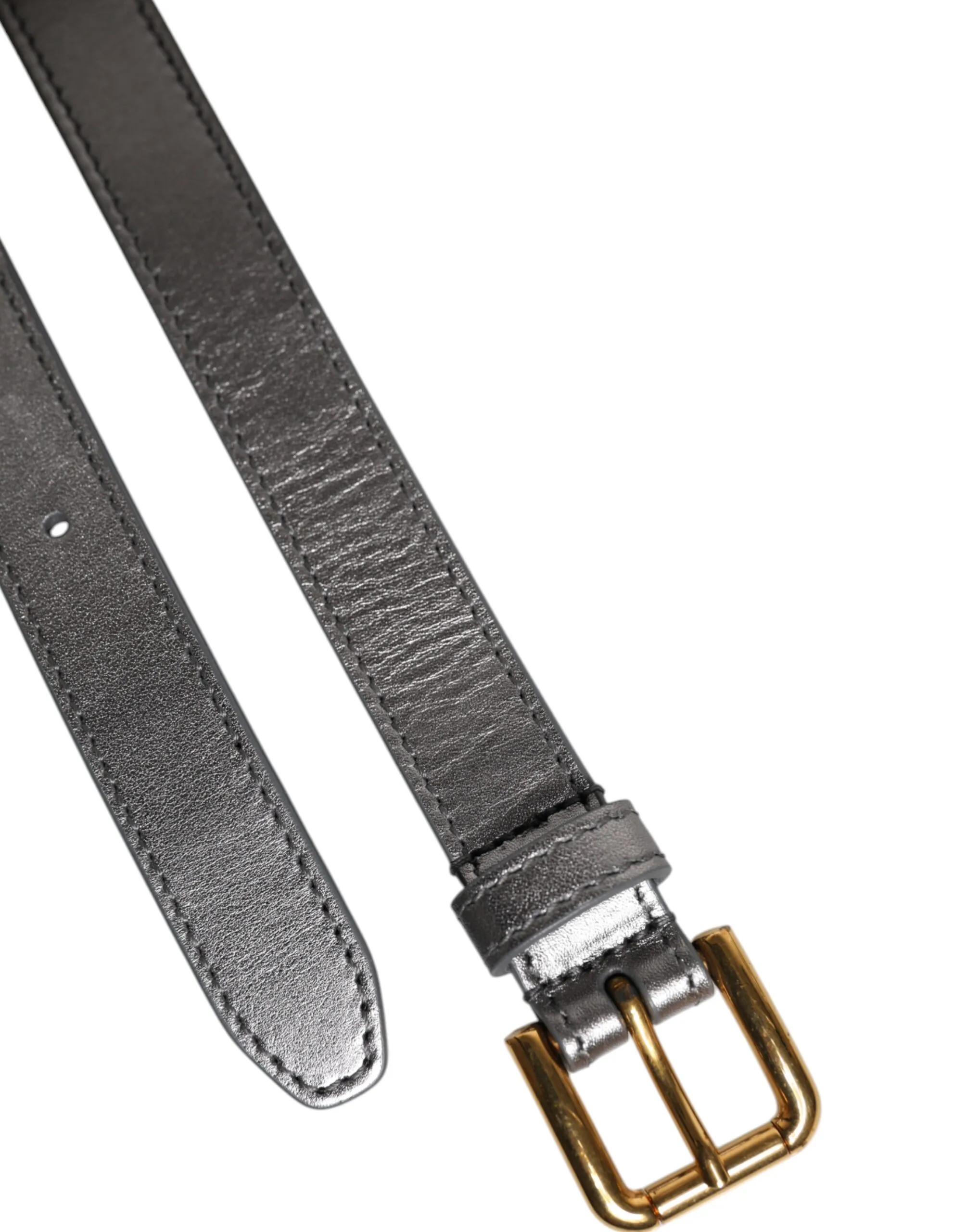Logo Engraved Metal Waist Buckle Women's Belt (Pre-Owned) - Dolce & Gabbana - Modalova