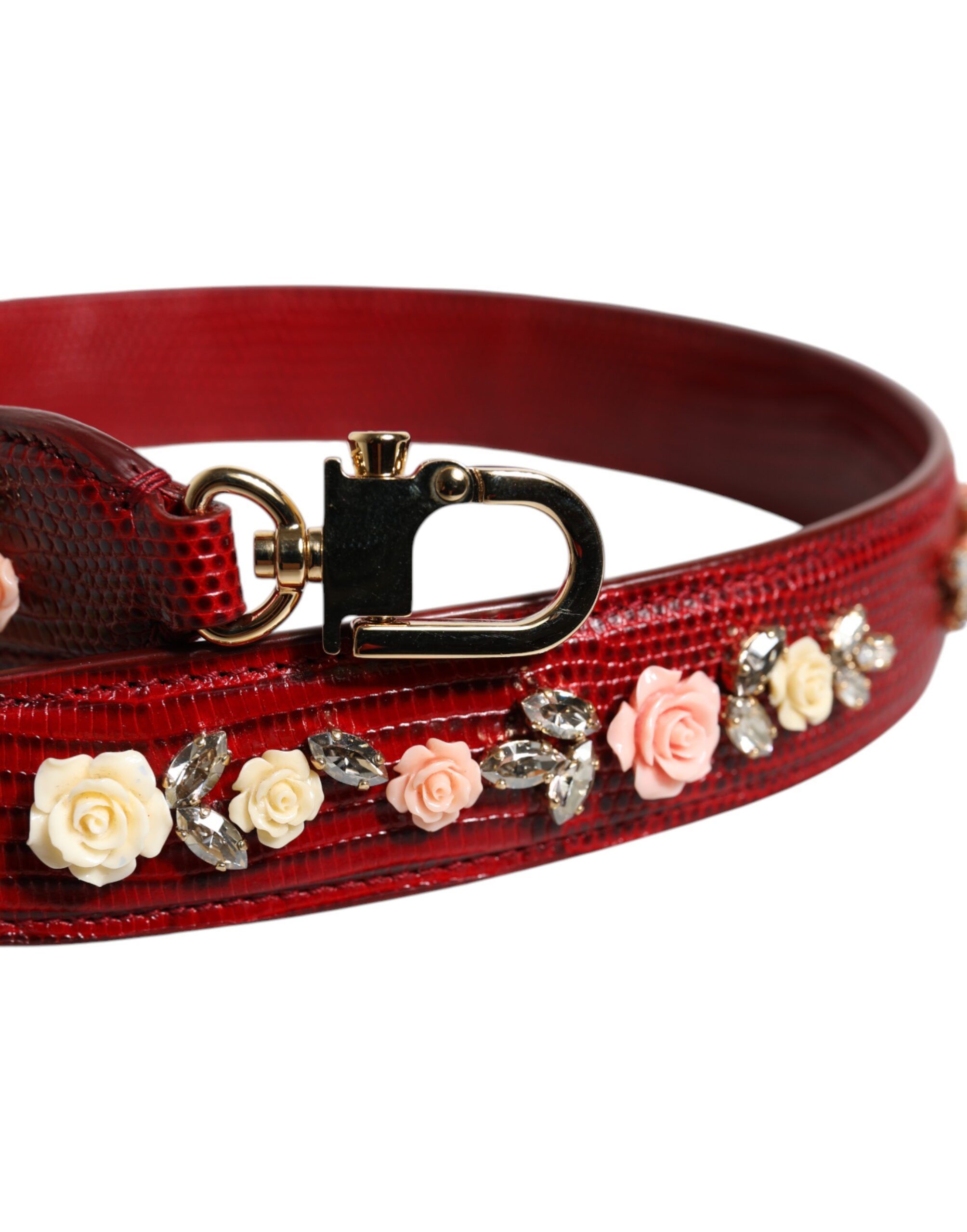 Leather Floral Embellish Bag Shoulder Women's Strap - Dolce & Gabbana - Modalova