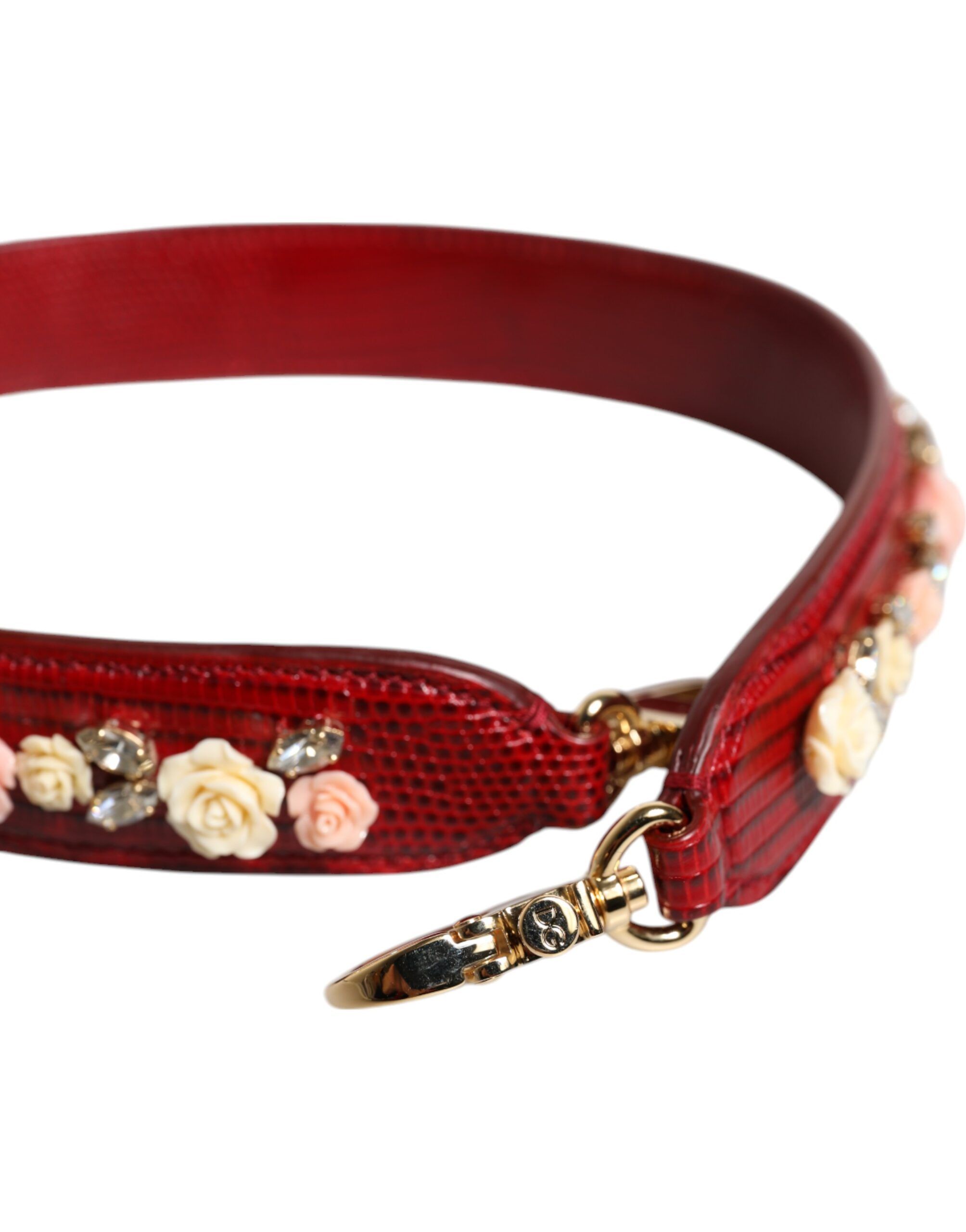 Leather Floral Embellish Bag Shoulder Women's Strap - Dolce & Gabbana - Modalova