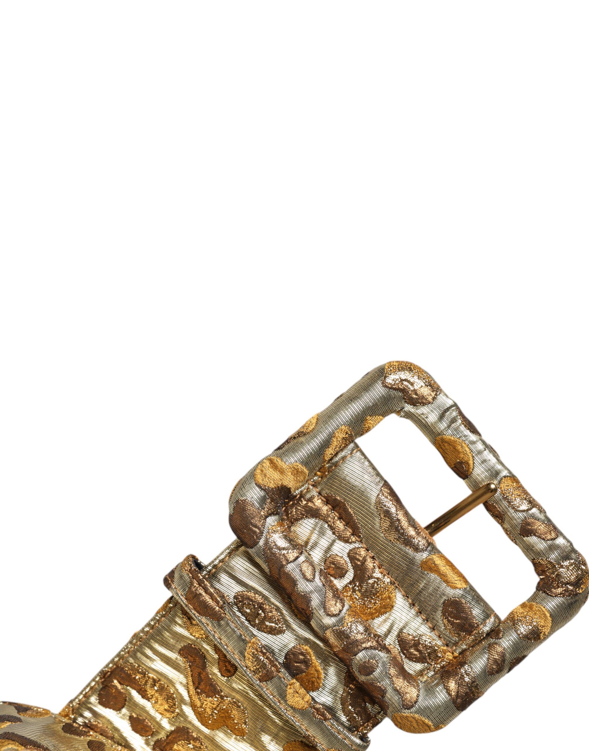 Spotted Jacquard Fabric Wide Waist Women's Belt (Pre-Owned) - Dolce & Gabbana - Modalova