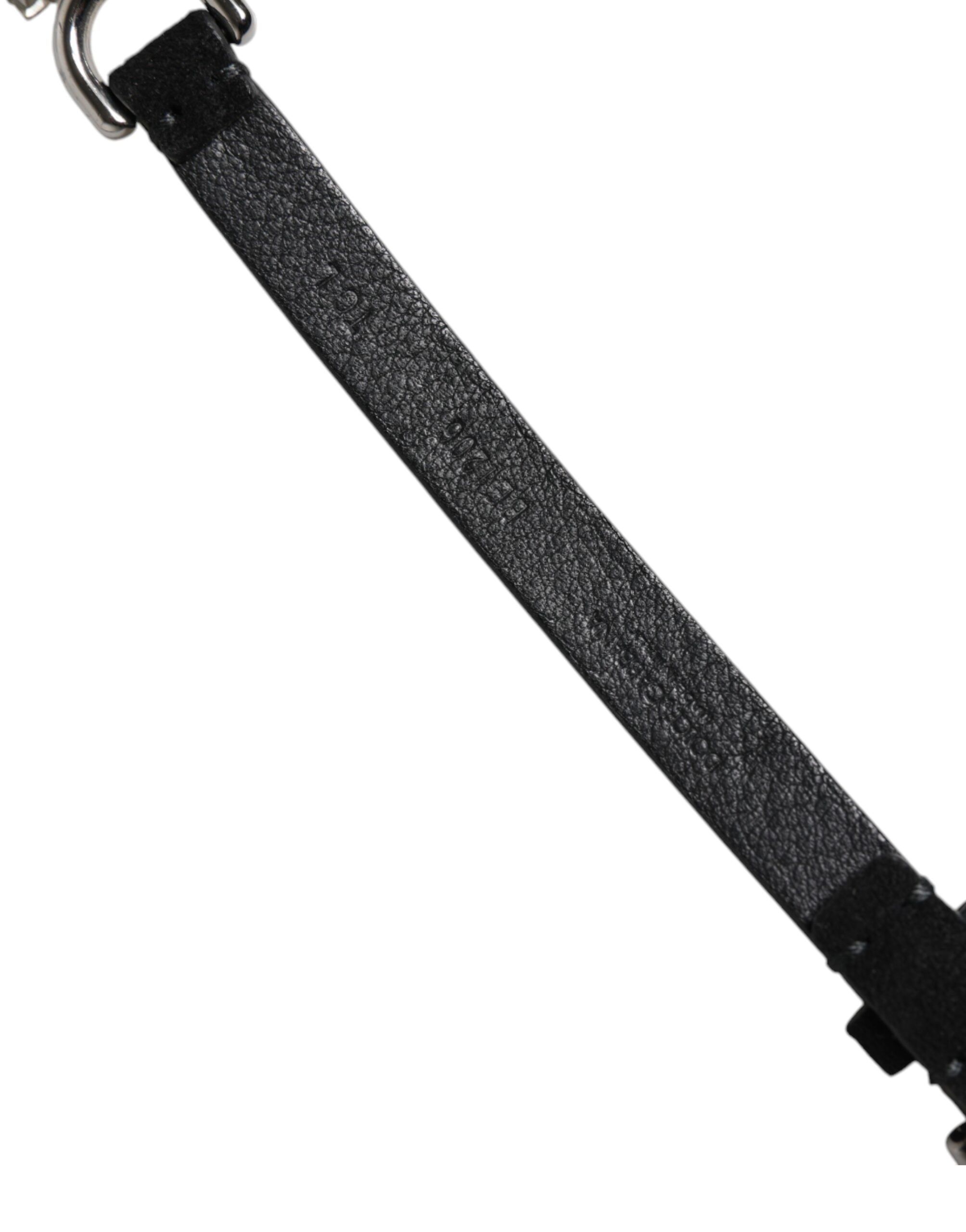 Leather Daisy Crystal Embellish Waist Women's Belt - Dolce & Gabbana - Modalova