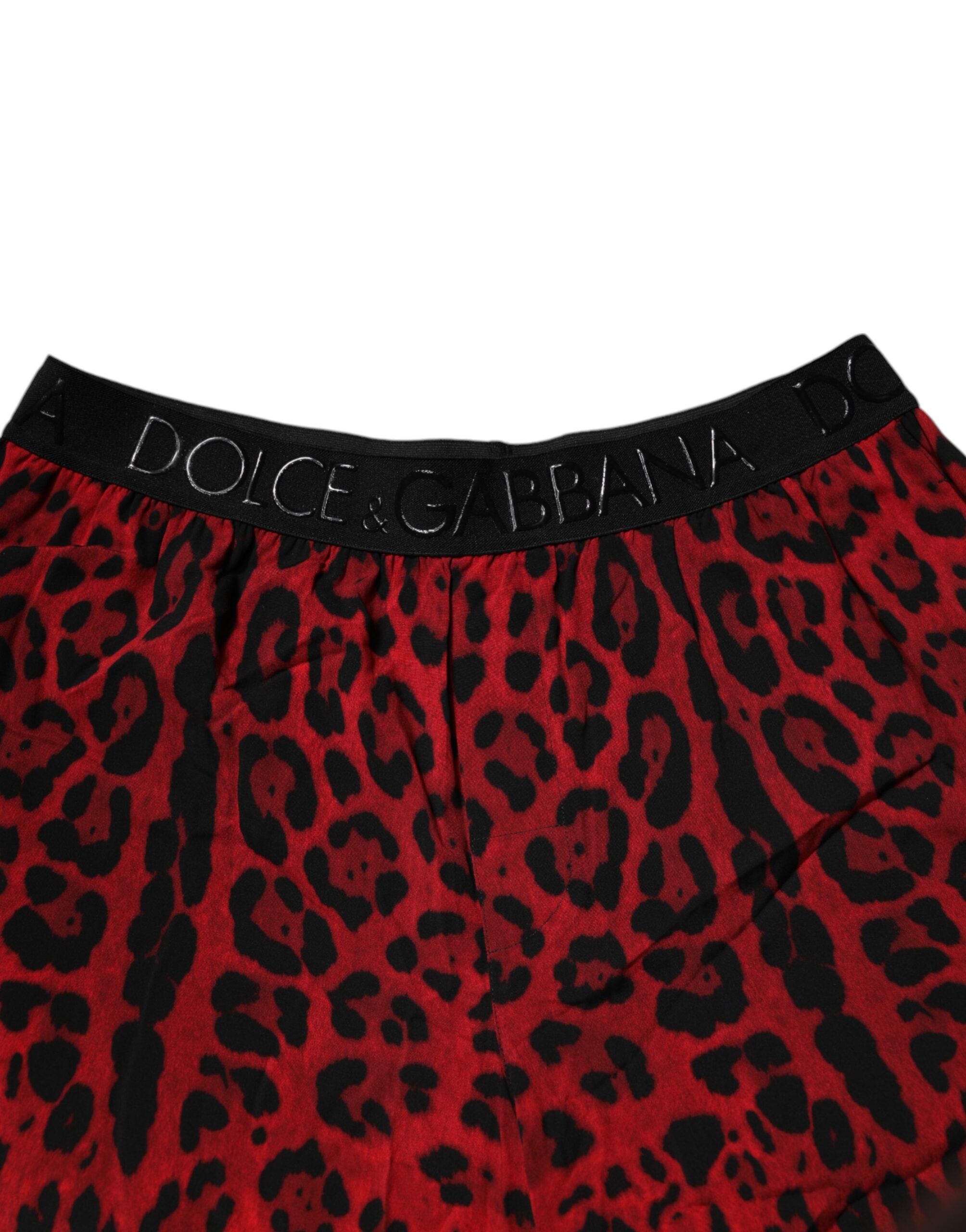 Leopard Print Viscose Bermuda Men's Shorts - Dolce & Gabbana - Modalova