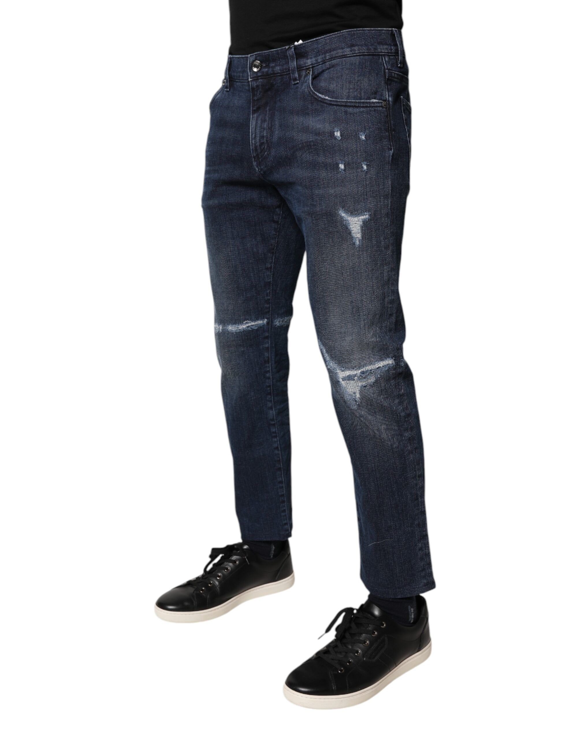 Cotton Stretch Skinny Men Denim Men's Jeans - Dolce & Gabbana - Modalova
