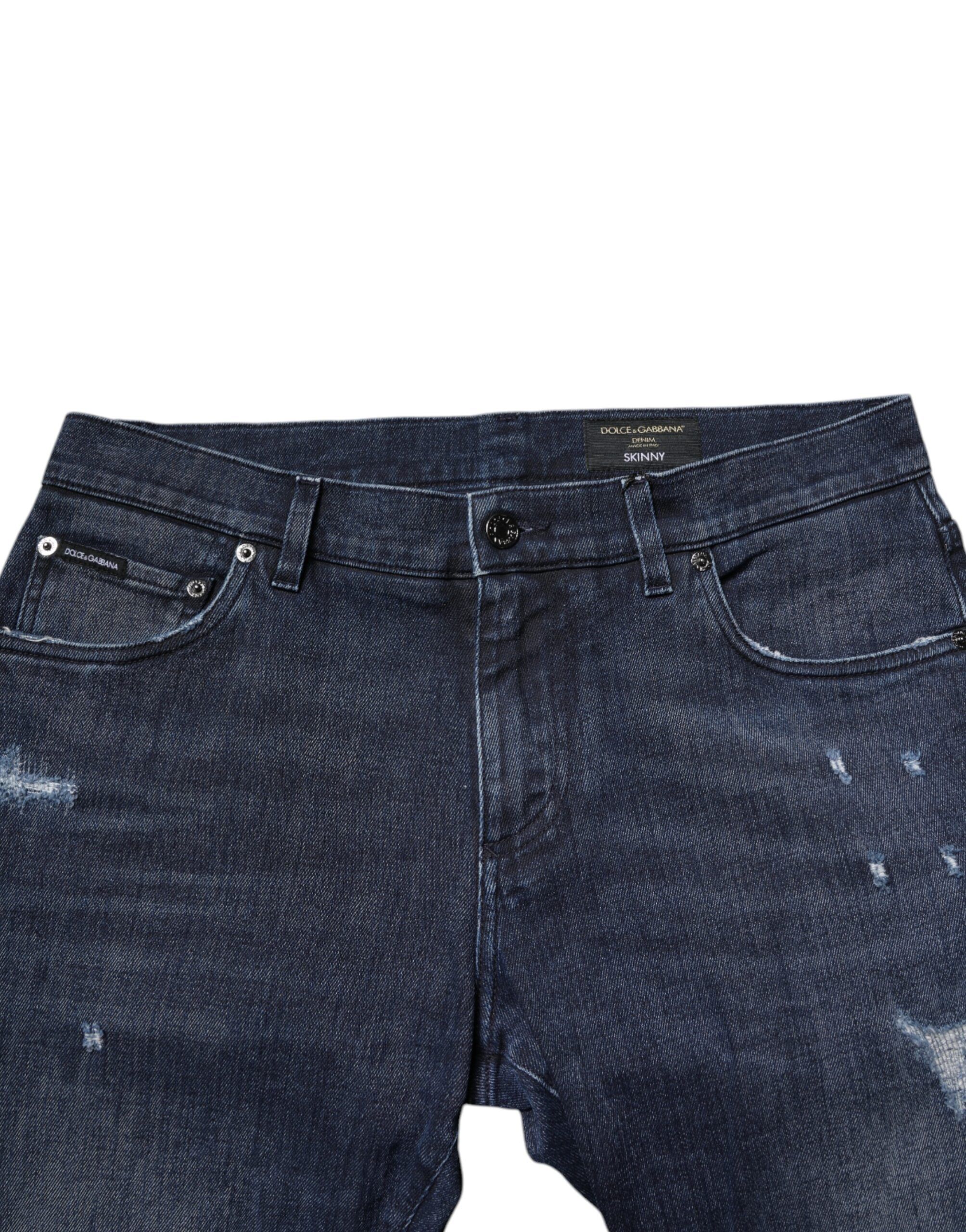 Cotton Stretch Skinny Men Denim Men's Jeans - Dolce & Gabbana - Modalova