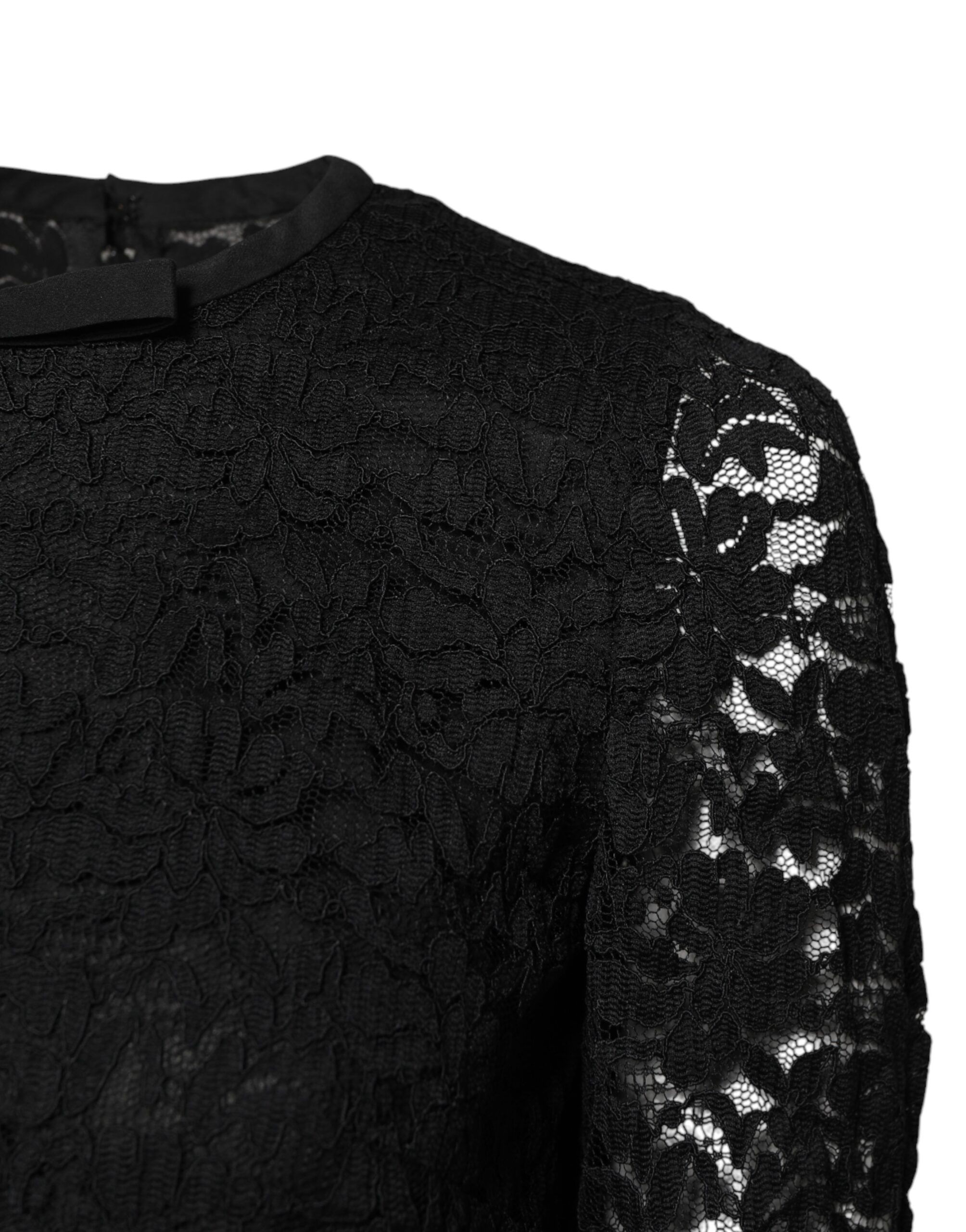 Lace STAFF Crew Neck Long Sleeves Women's Top (Pre-Owned) - Dolce & Gabbana - Modalova