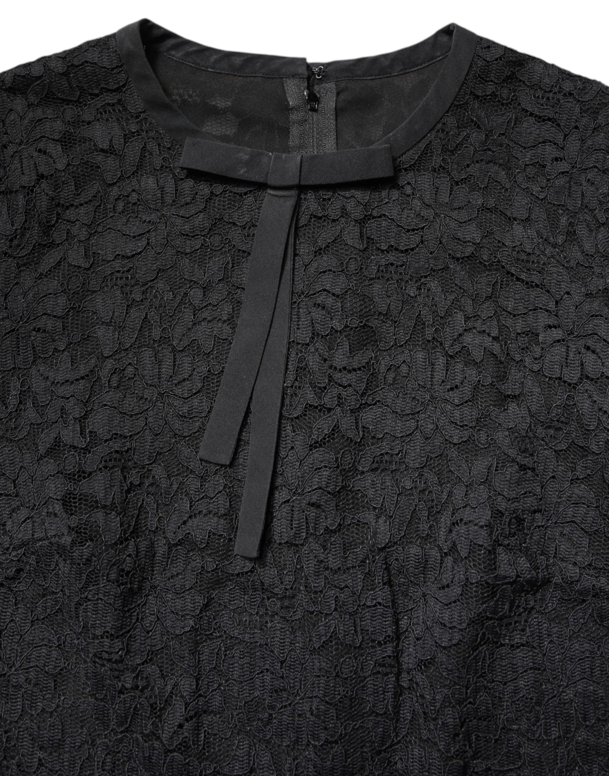 Lace STAFF Crew Neck Long Sleeves Women's Top (Pre-Owned) - Dolce & Gabbana - Modalova