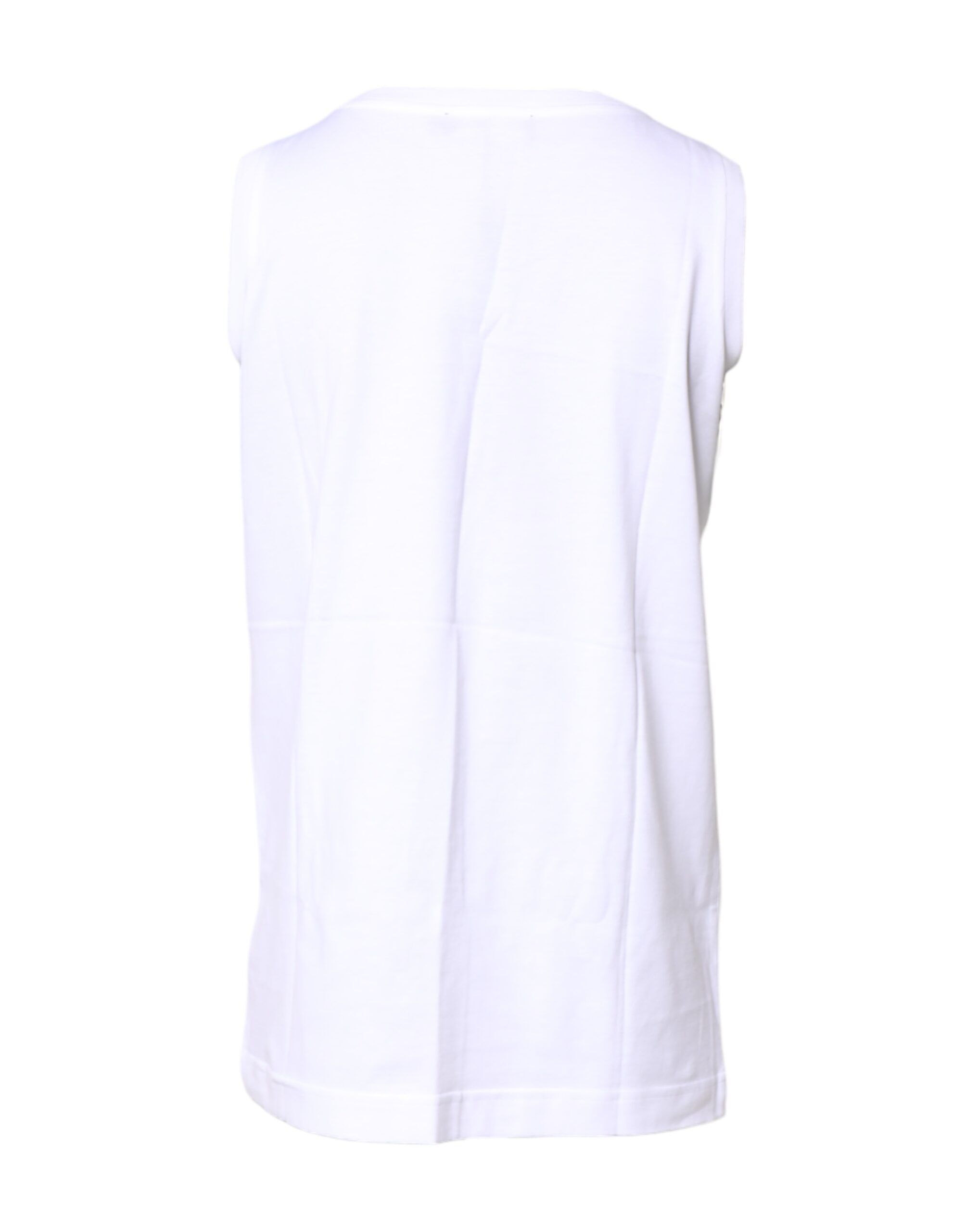 Cotton Sleeveless Crew Neck Women's T-shirt - Dolce & Gabbana - Modalova