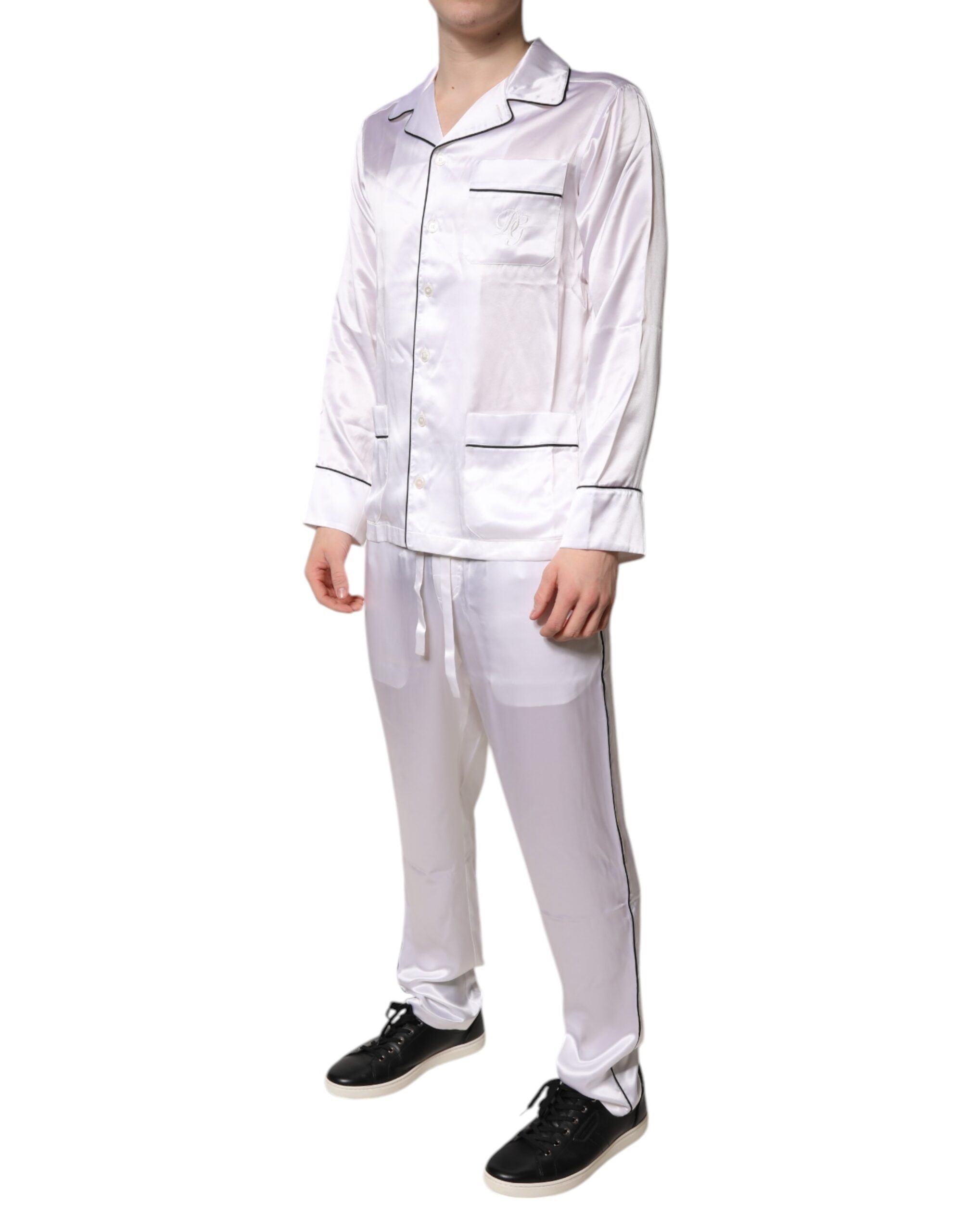 Satin Silk Men Pajama Set Men's Sleepwear (Pre-Owned) - Dolce & Gabbana - Modalova