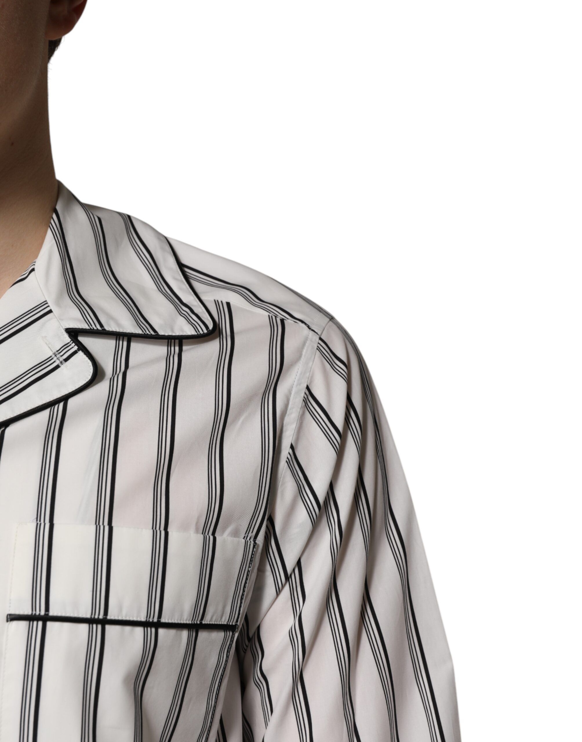 Stripes Cotton Men Pajama Set Men's Sleepwear - Dolce & Gabbana - Modalova