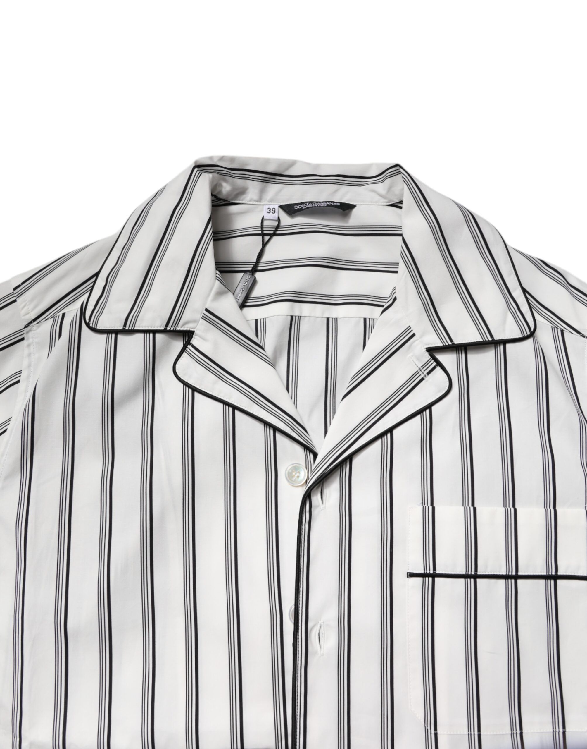 Stripes Cotton Men Pajama Set Men's Sleepwear - Dolce & Gabbana - Modalova