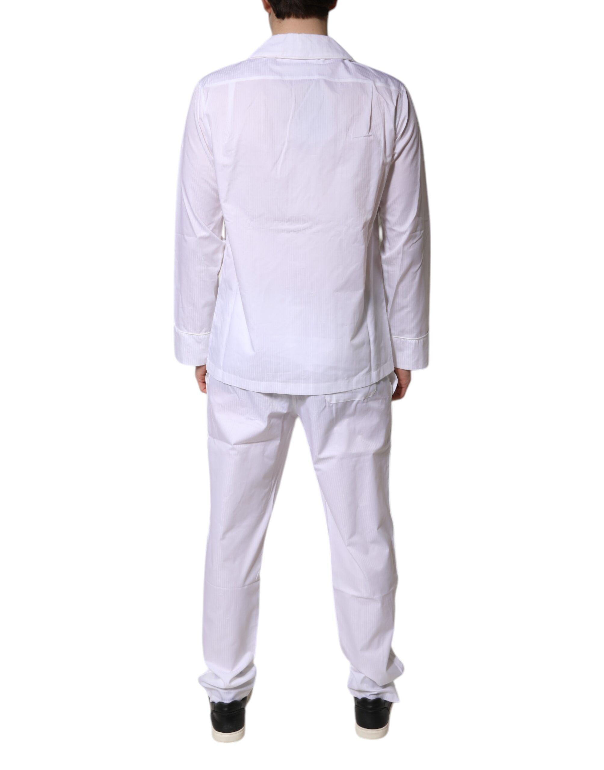Cotton Shirt Pants Pajama Set Men's Sleepwear - Dolce & Gabbana - Modalova