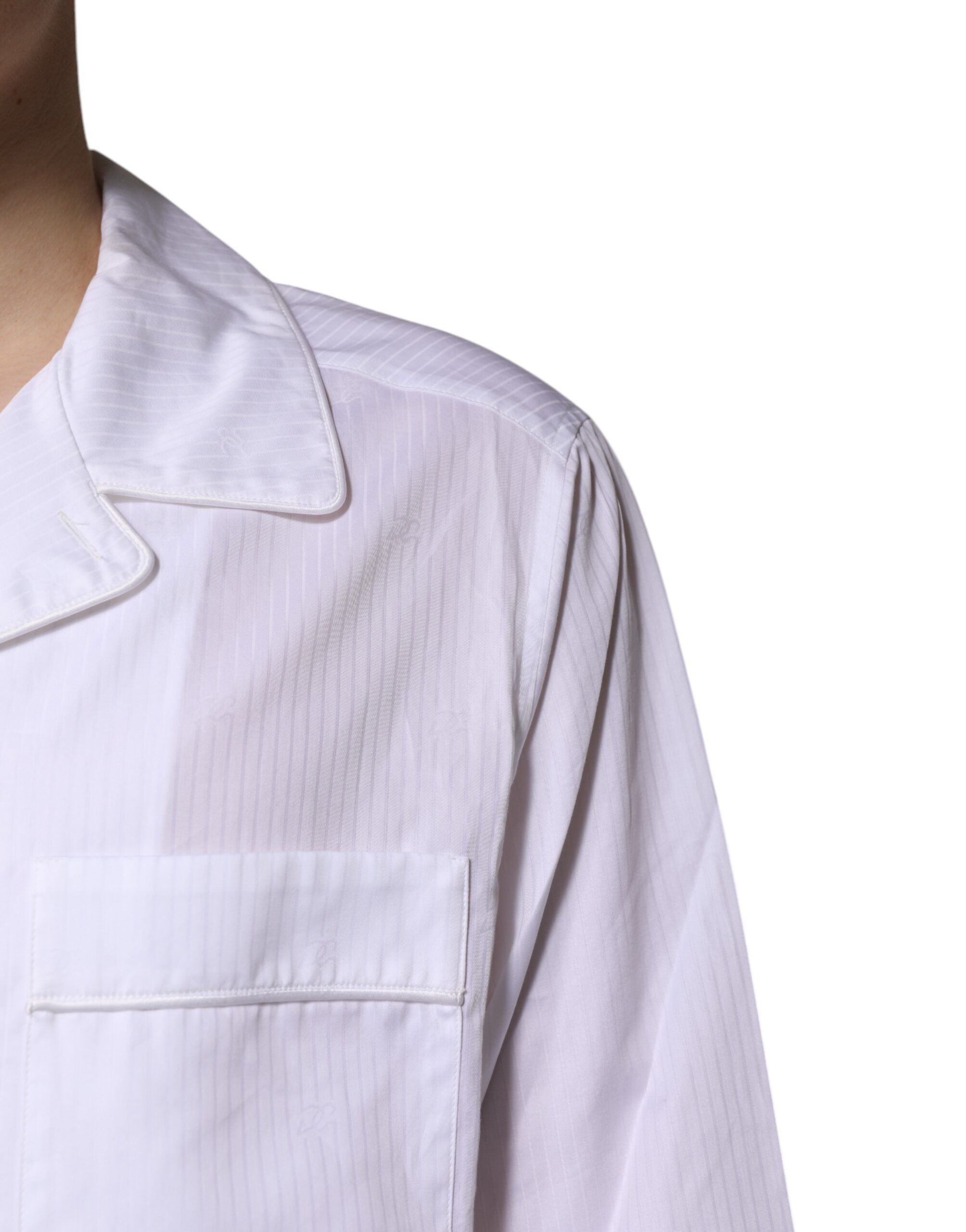 Cotton Shirt Pants Pajama Set Men's Sleepwear - Dolce & Gabbana - Modalova