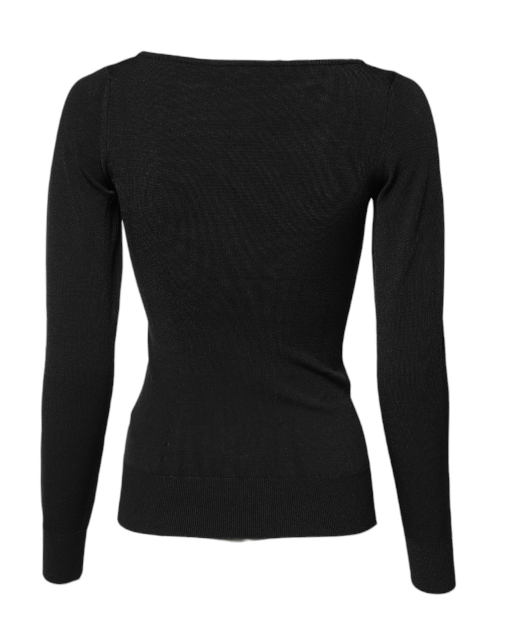 Viscose Long Sleeves Pullover Women's Top - Dolce & Gabbana - Modalova