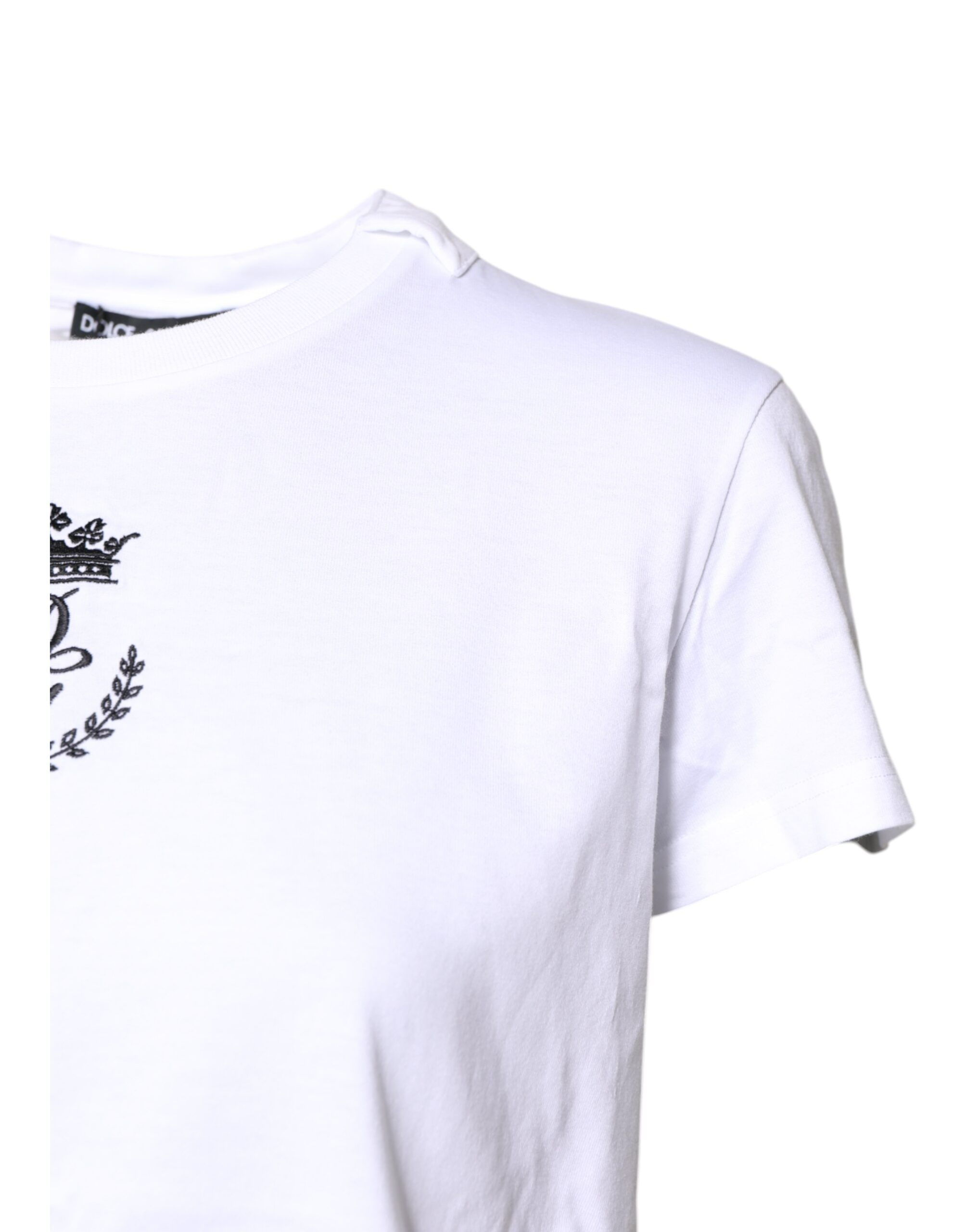 Logo Crown Cotton Crew Neck Women's T-shirt (Pre-Owned) - Dolce & Gabbana - Modalova