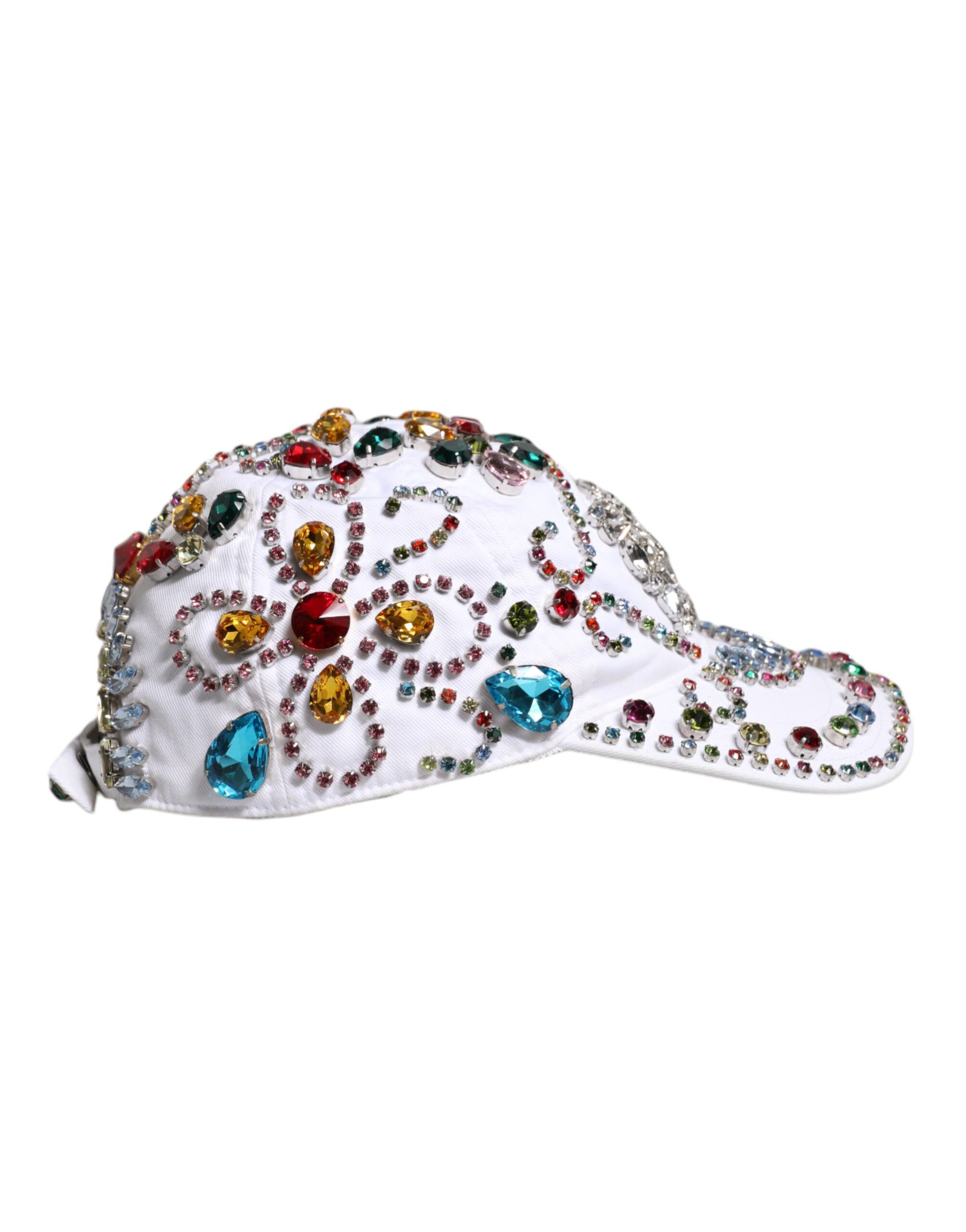 Multicolor Crystal Embellish Baseball Men's Cap - Dolce & Gabbana - Modalova