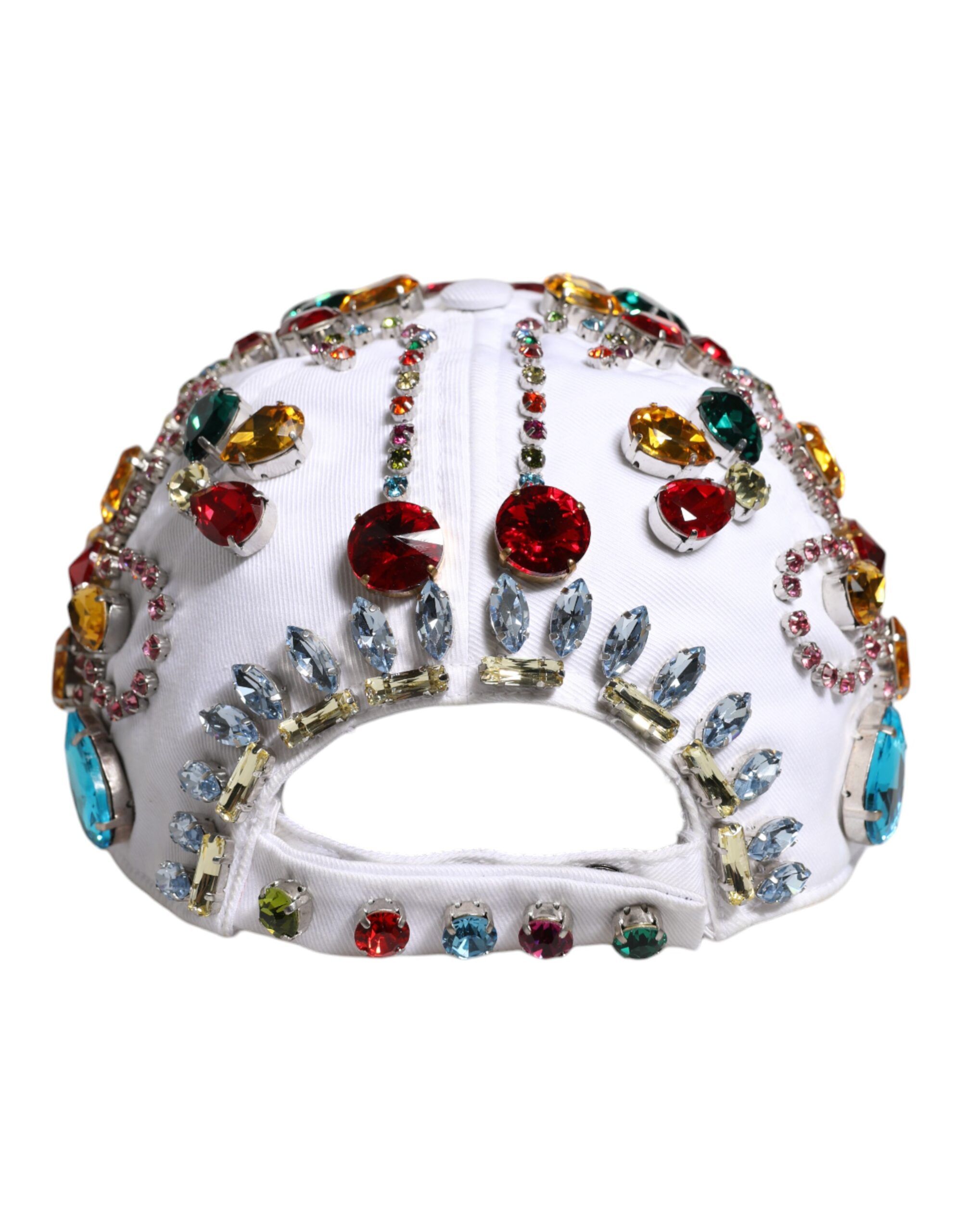 Multicolor Crystal Embellish Baseball Men's Cap - Dolce & Gabbana - Modalova