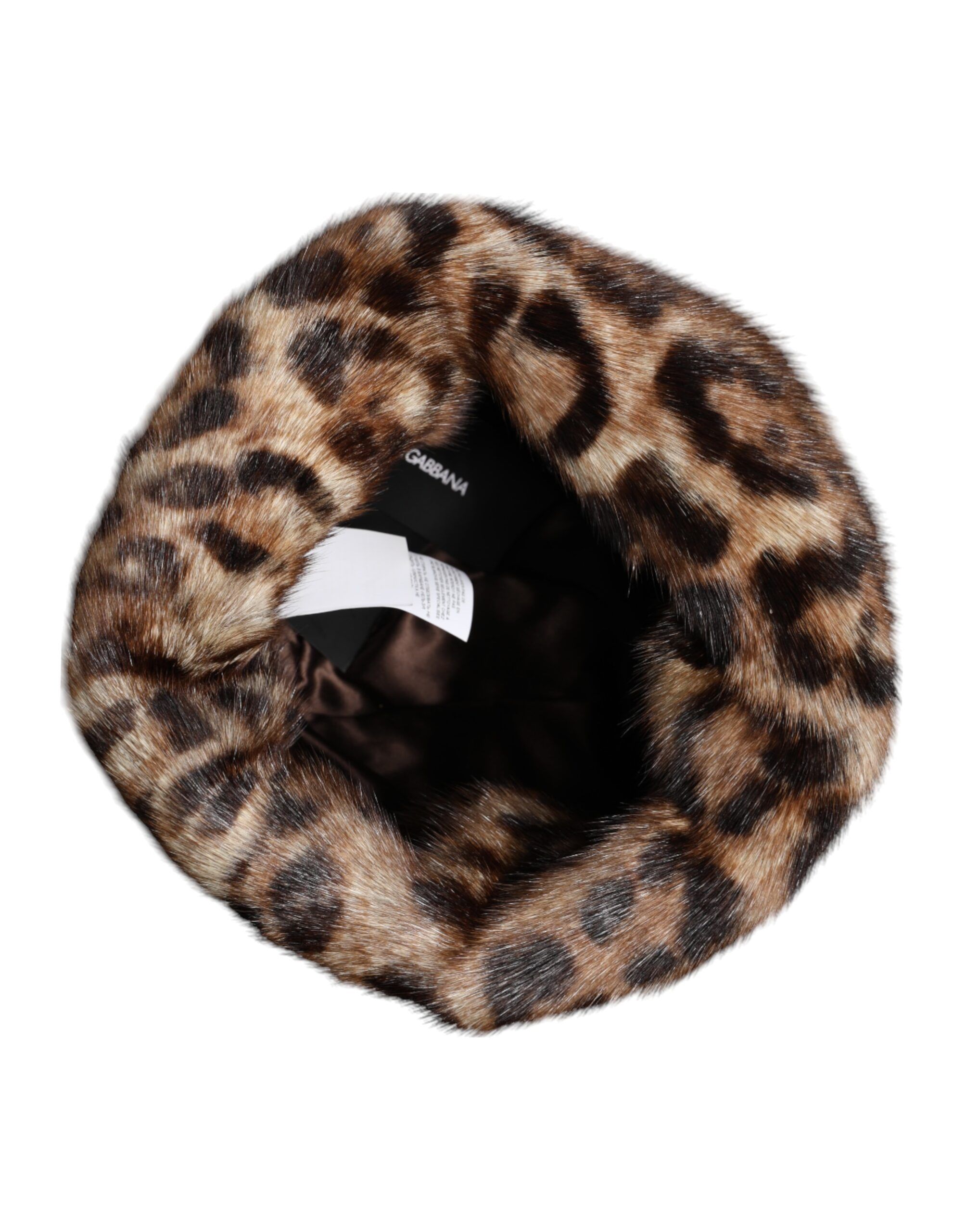 Leopard Faux Fur Women Bucket Women's Hat - Dolce & Gabbana - Modalova