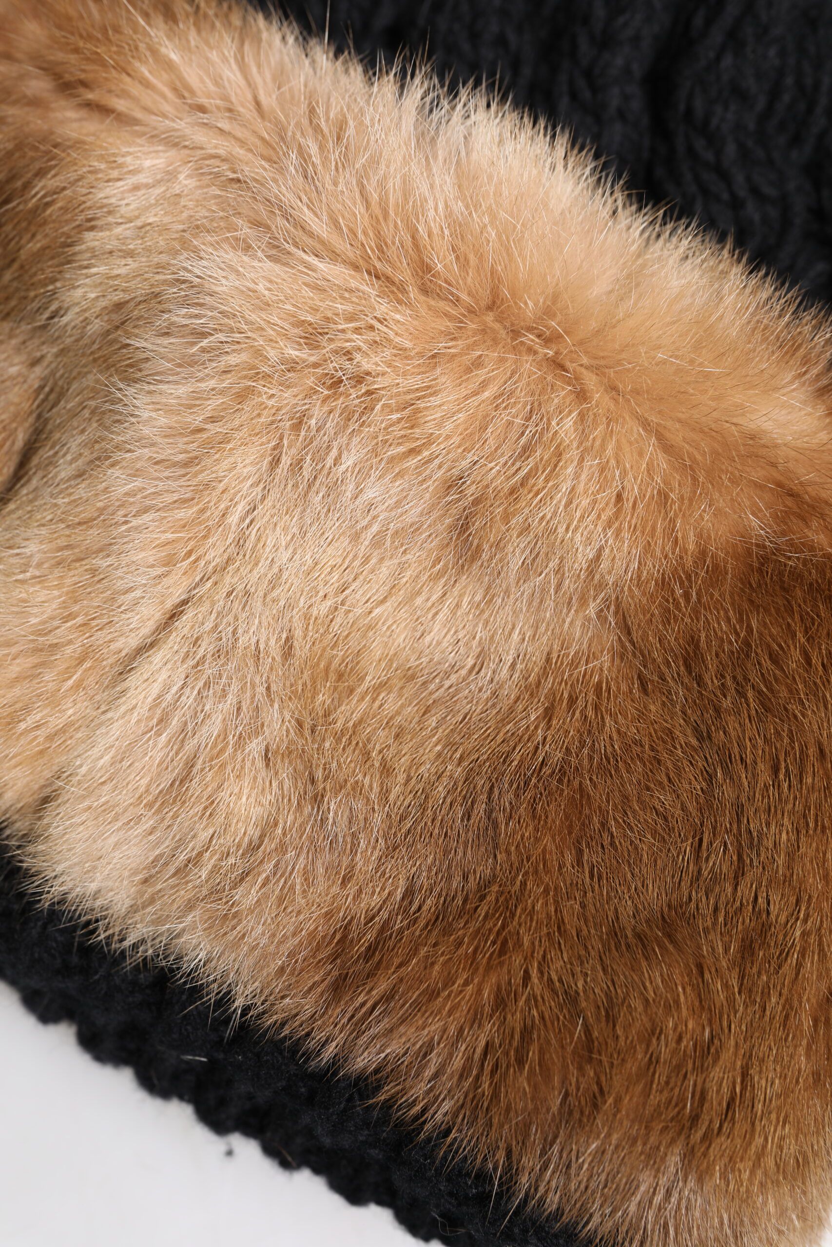 Black Brown Dyed Rabbit Real Fur Winter Beanie Women's Hat - Dolce & Gabbana - Modalova