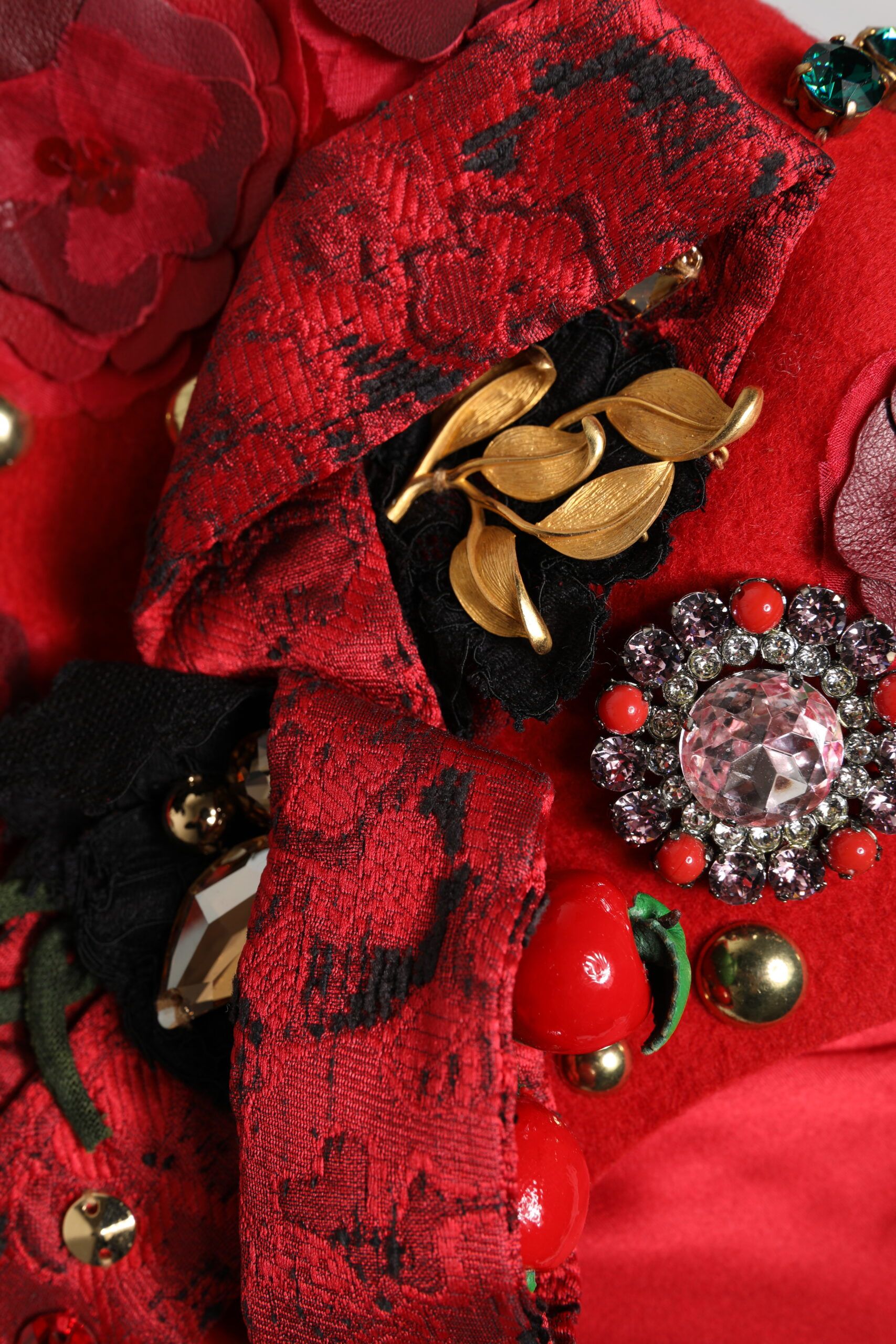 Crystal Gold Roses Brooch Embellished Women's Hat - Dolce & Gabbana - Modalova