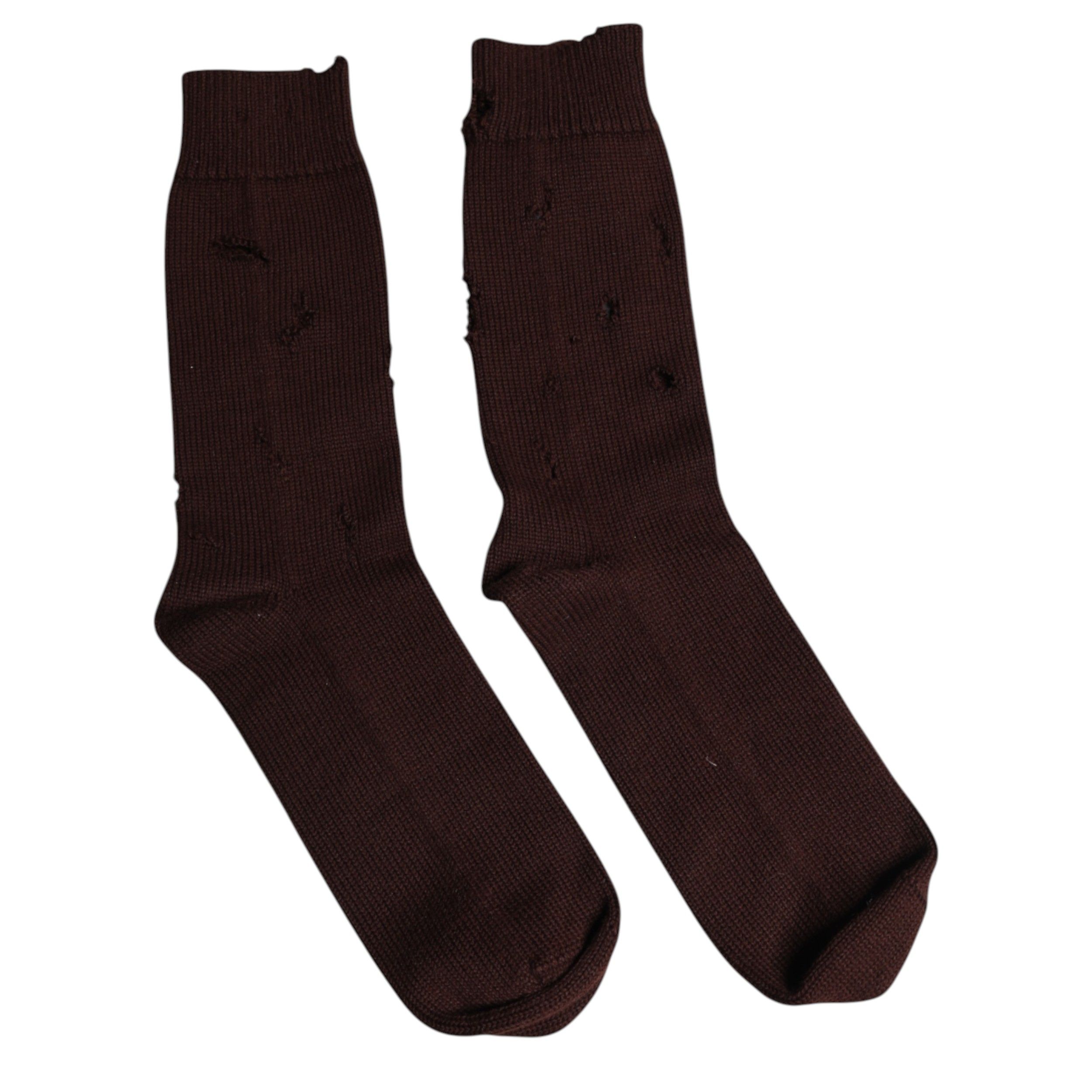 Solid Cotton Stretch Mid Calf Socks - Dolce & Gabbana - Modalova
