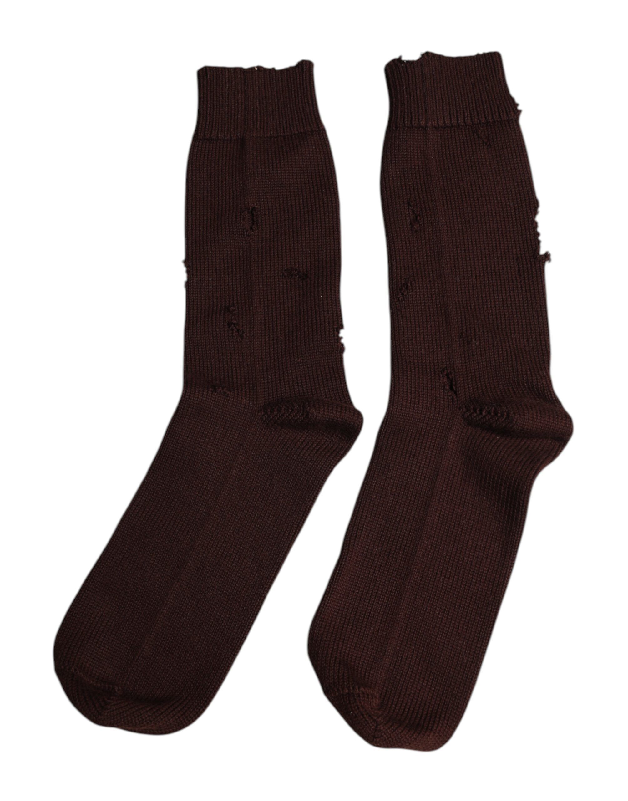 Solid Cotton Stretch Mid Calf Socks - Dolce & Gabbana - Modalova