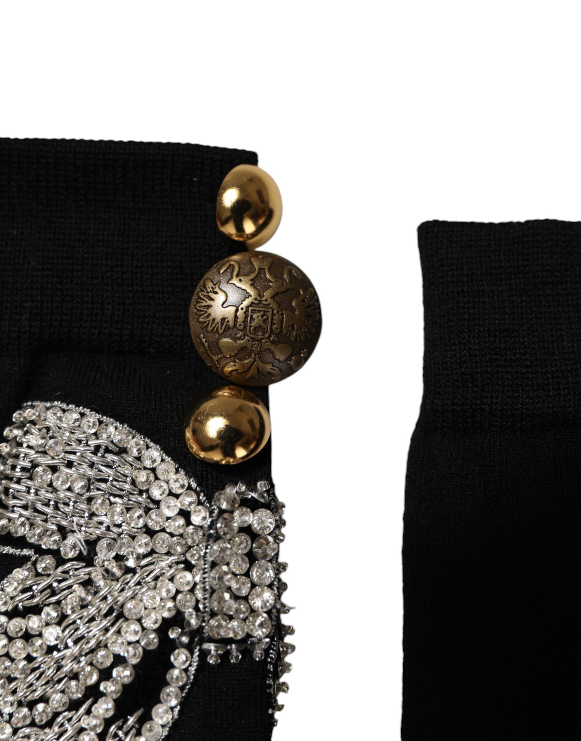 Knit Floral Crystal Embellishment Women's Socks - Dolce & Gabbana - Modalova