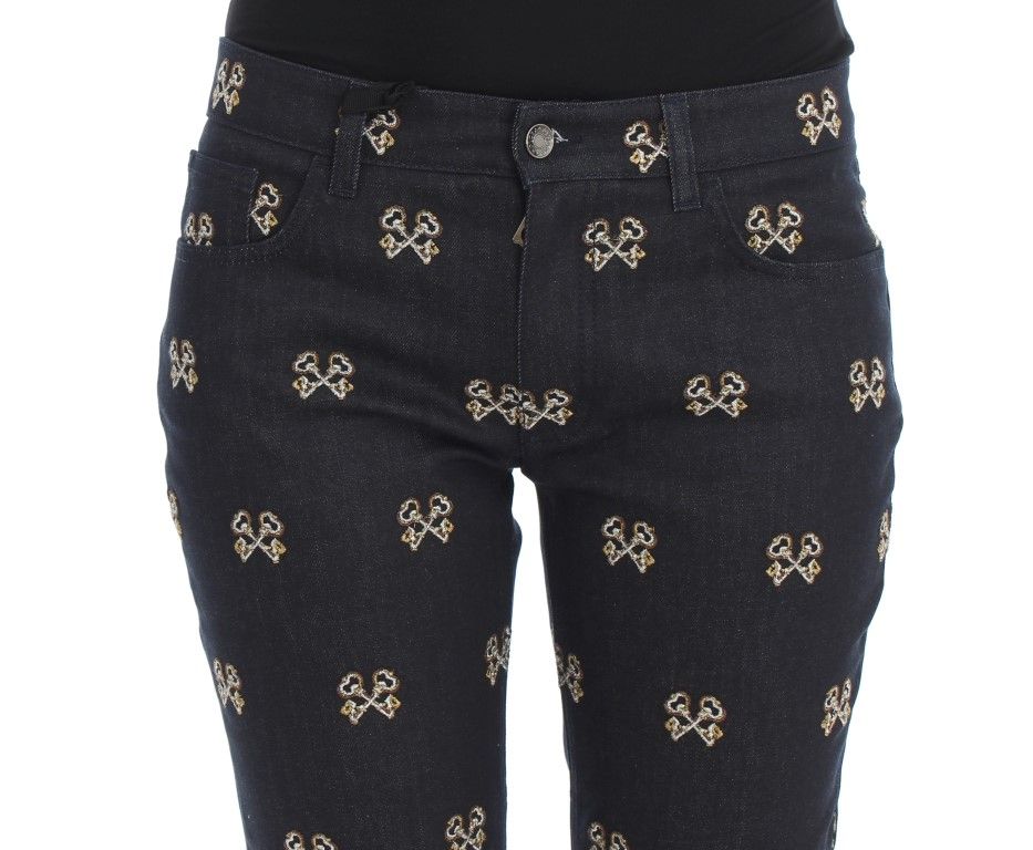 Key Embroidered Slim Fit KATE Women's Jeans - Dolce & Gabbana - Modalova