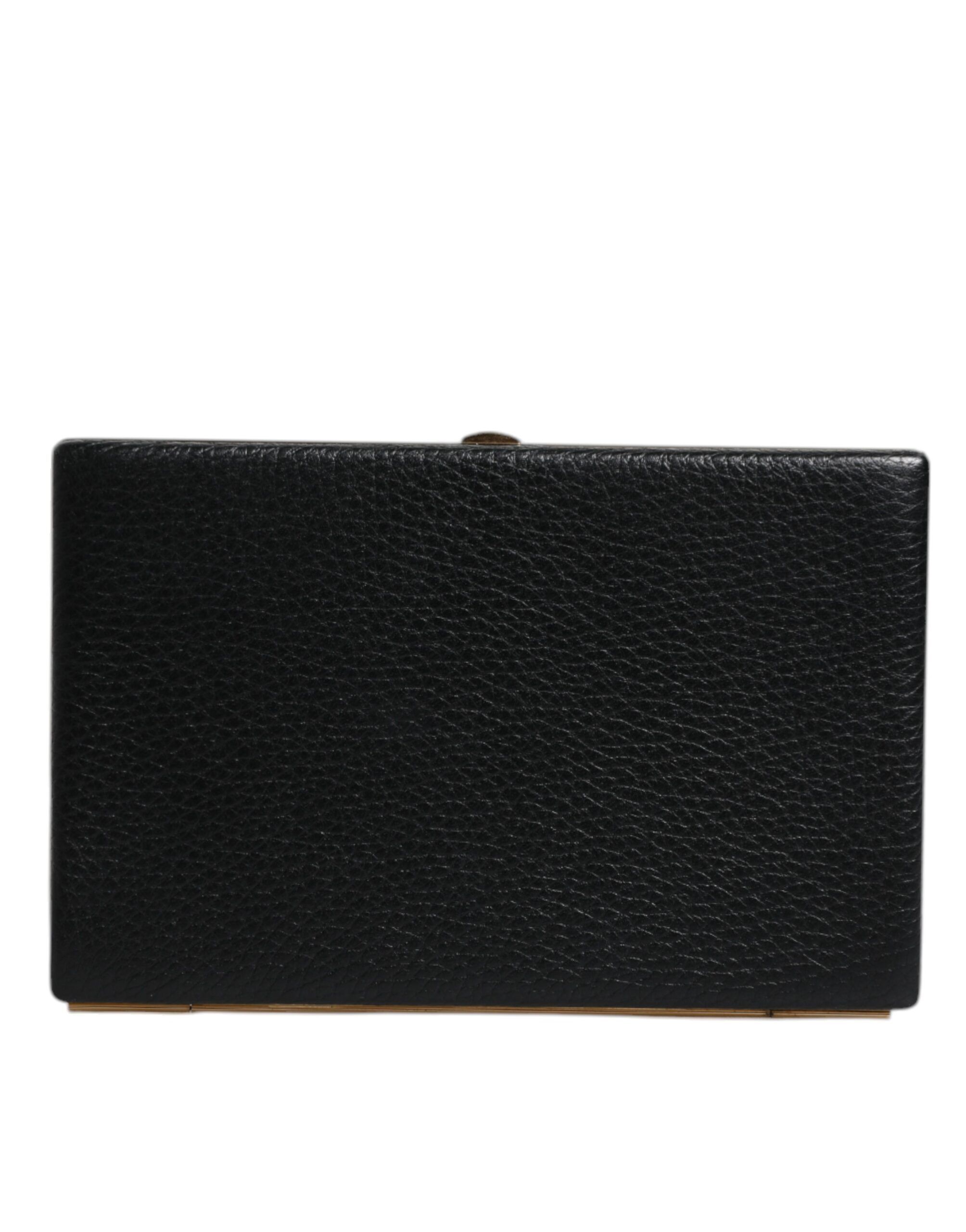 Leather Gold Frame Clutch Evening Party Purse Women's Bag - Dolce & Gabbana - Modalova
